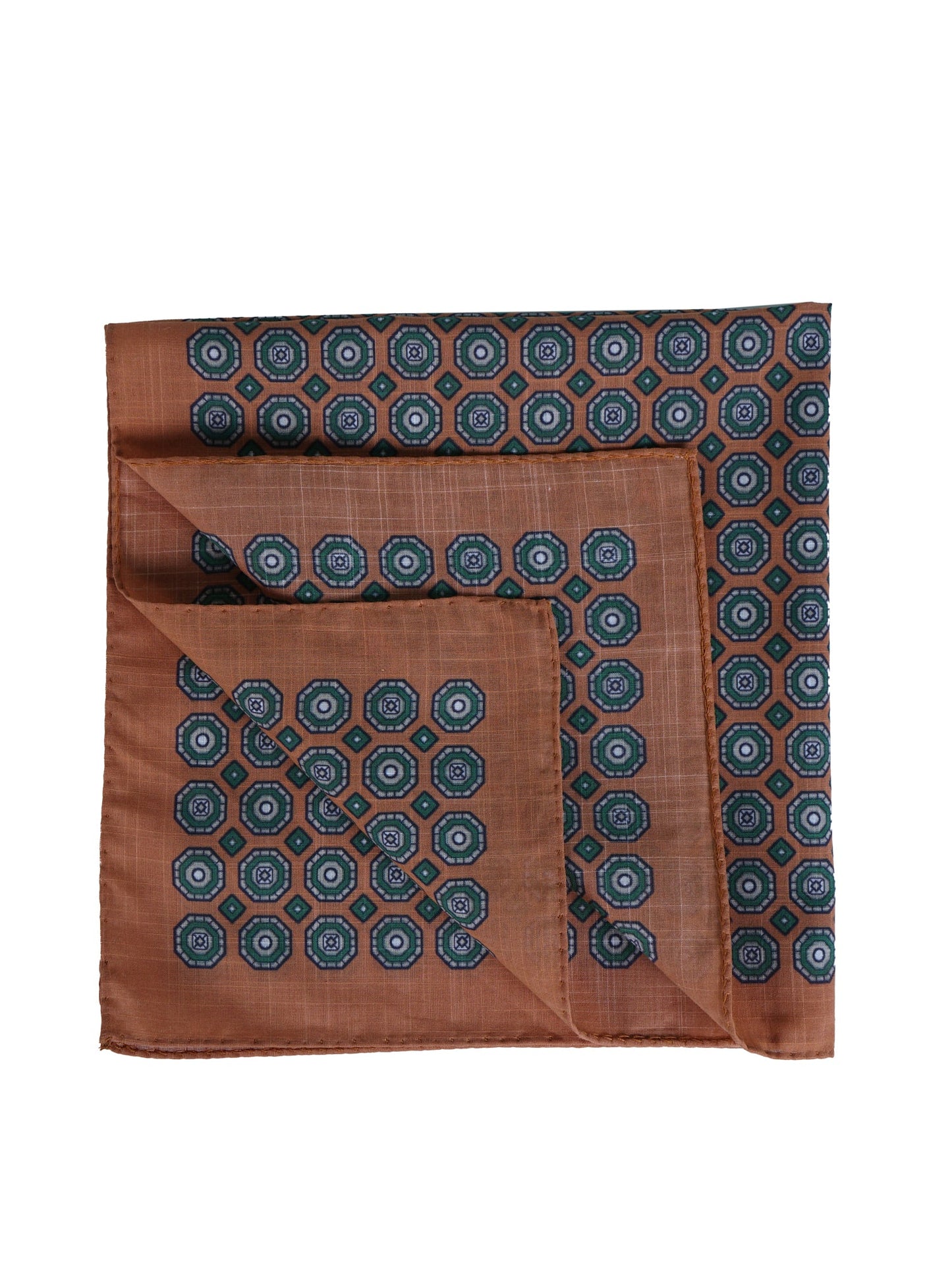 XL Orange Pocket Square in Pure Cotton ROSERY