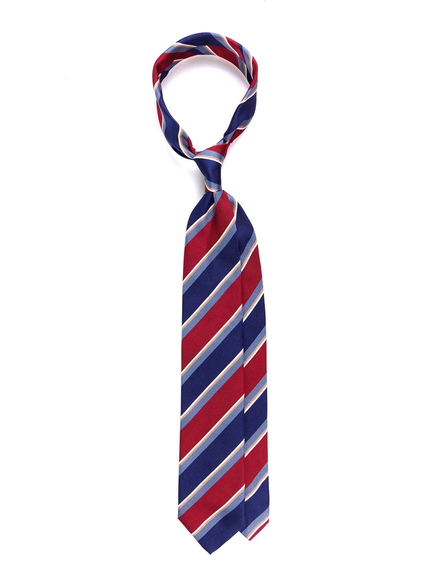 GUS 3-fold tie in Bordeaux jacquard silk