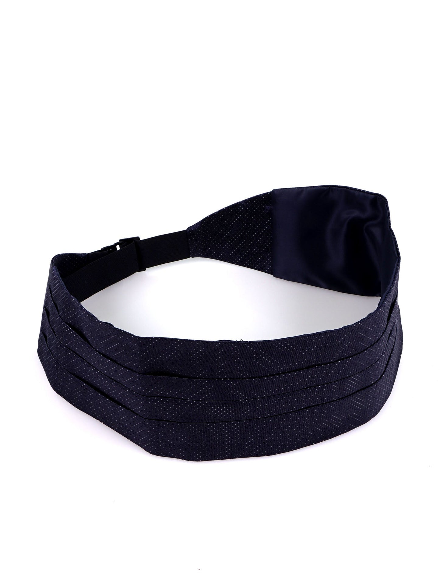 Blue IMPERO Woven Silk Cummerbund