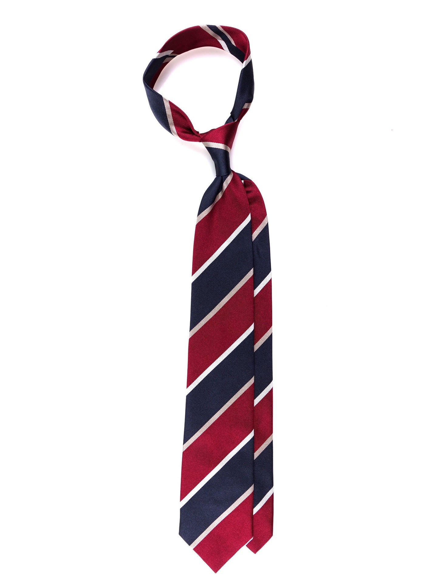 JONES 3-fold tie in blue jacquard silk