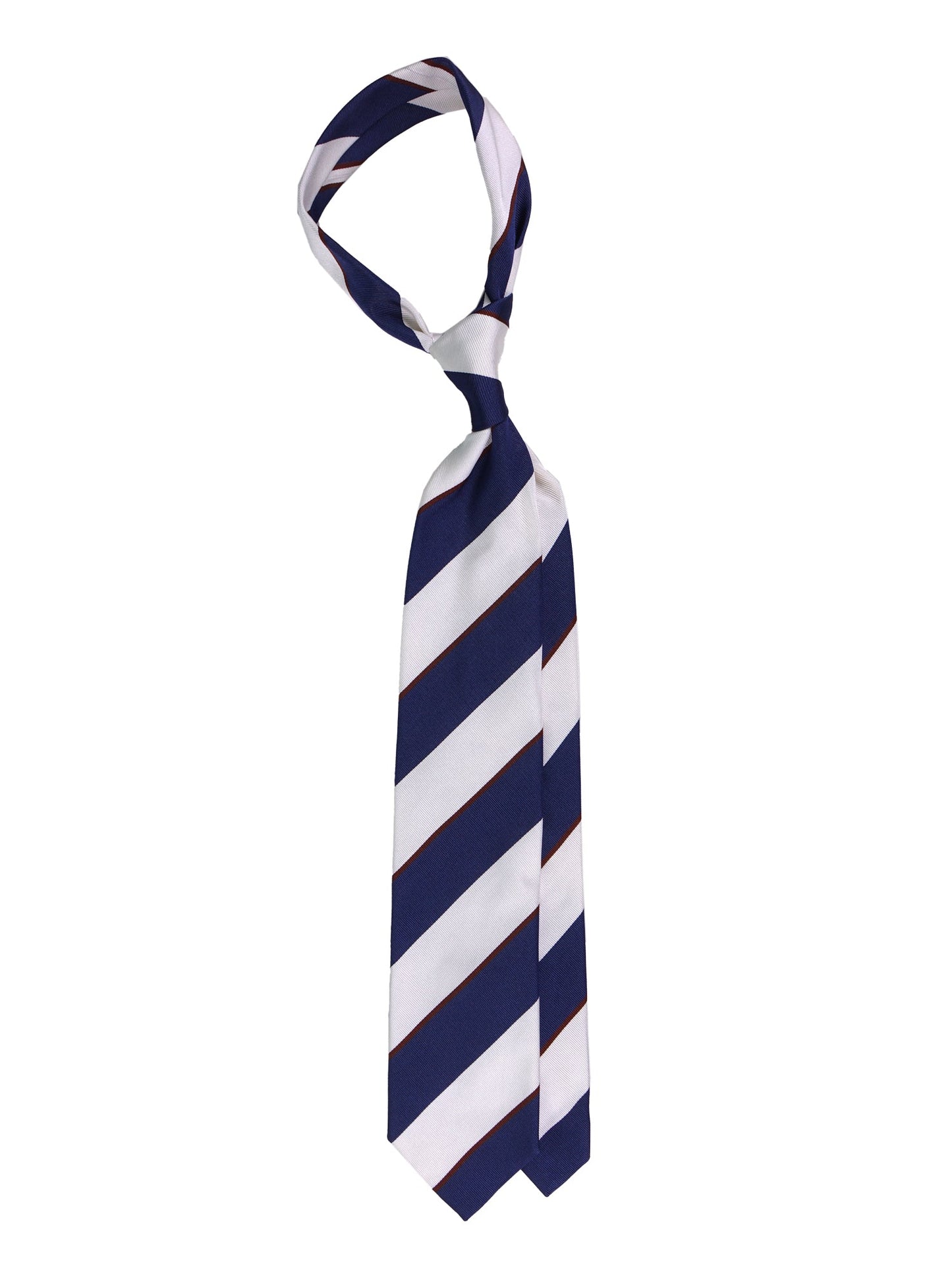 LOVE 3-fold tie in blue jacquard silk