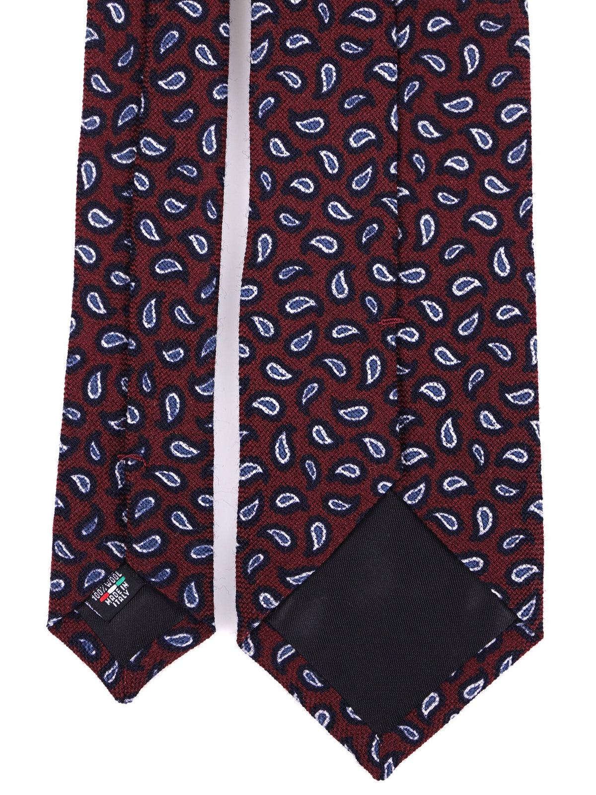 Brown 3-fold pure wool tie MIST