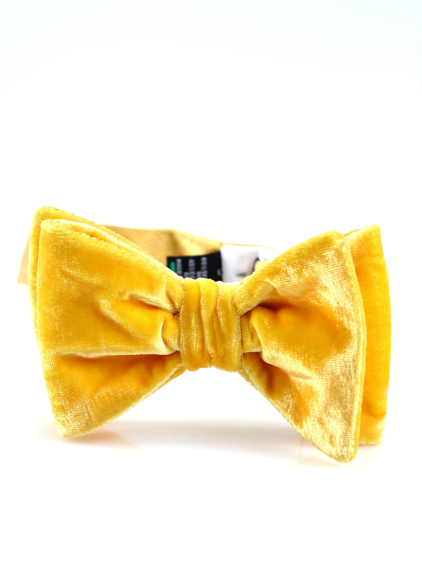 Women’s Gold Pre-Tied Bow Tie in Silk and Viscose Velvet CONRAD