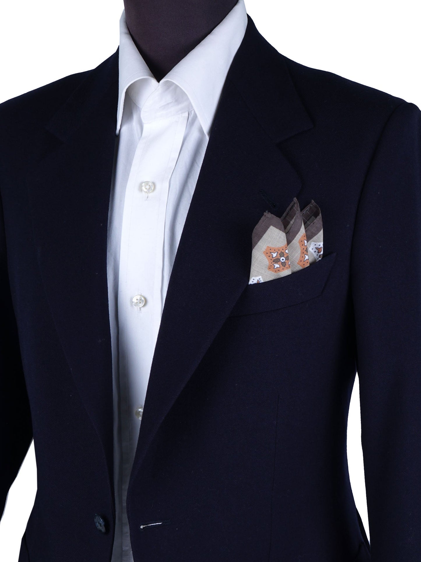 Beige Cotton Pocket Square GIANGY