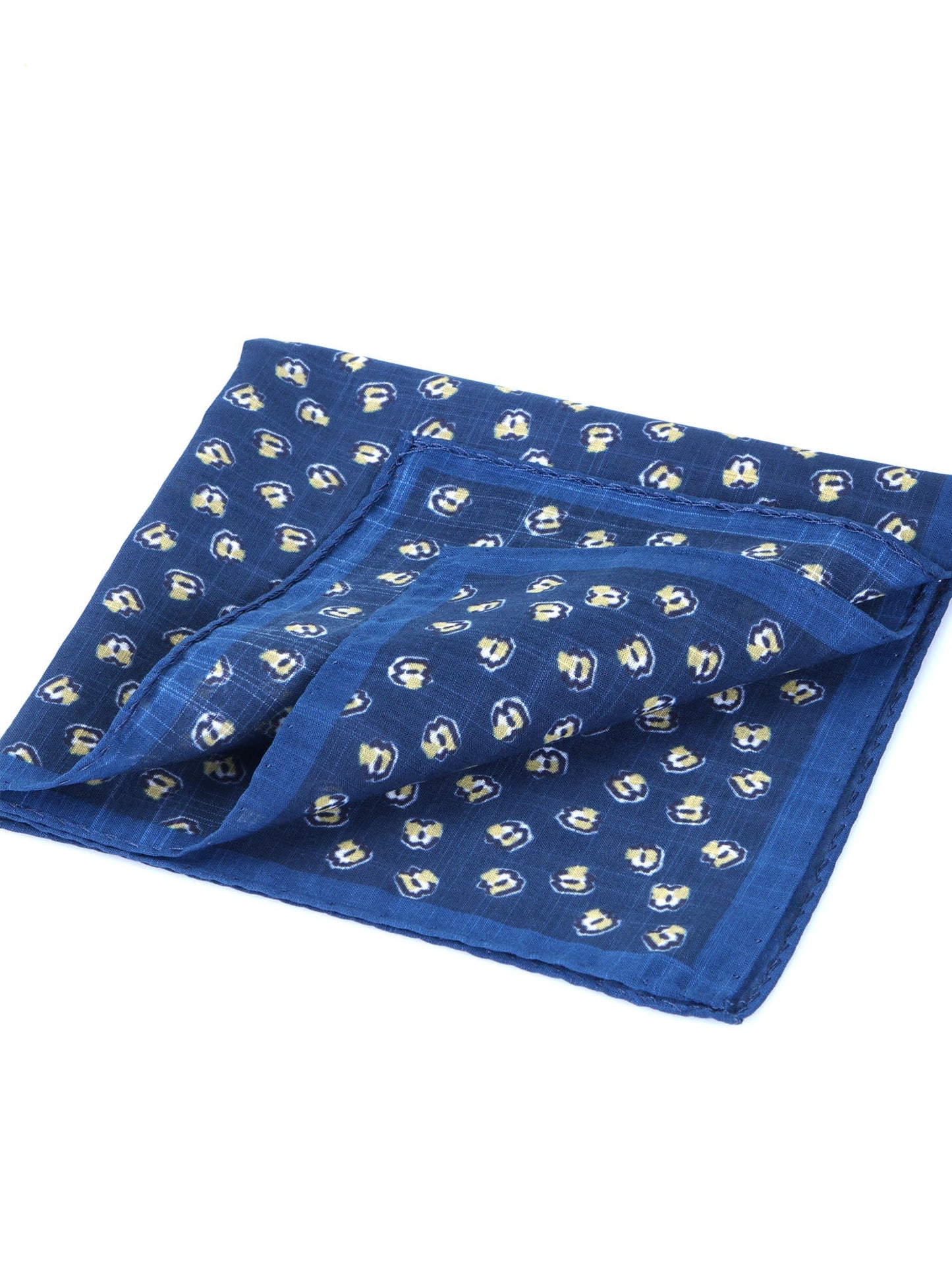 Blue Cotton Pocket Square DANIEL