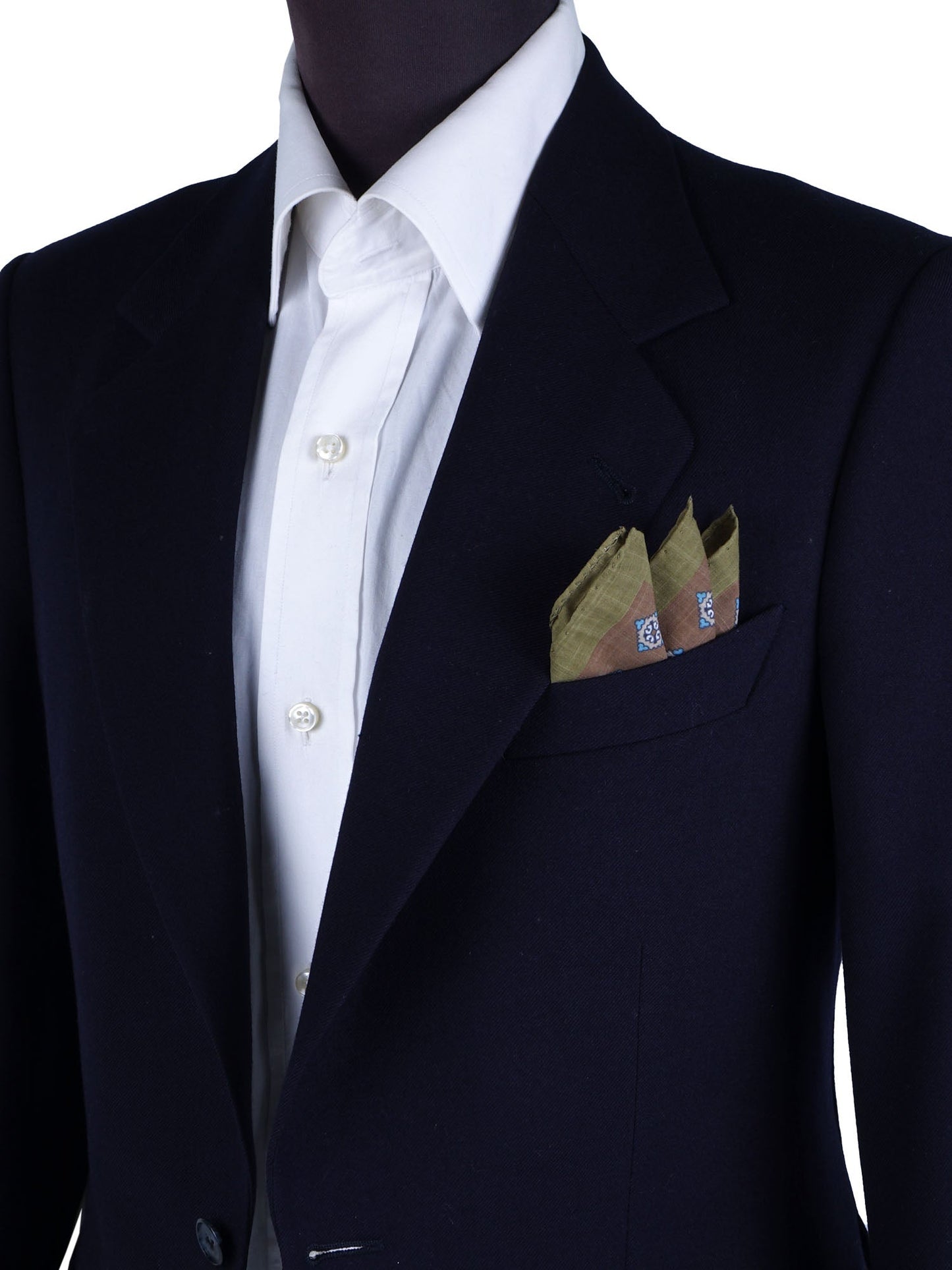 Brown Cotton Pocket Square KRISTY
