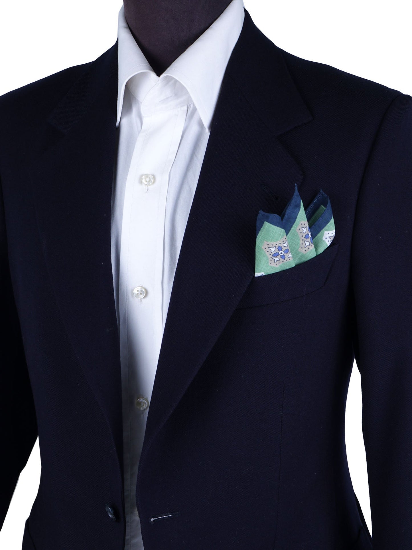 Green Cotton Pocket Square GIANGY