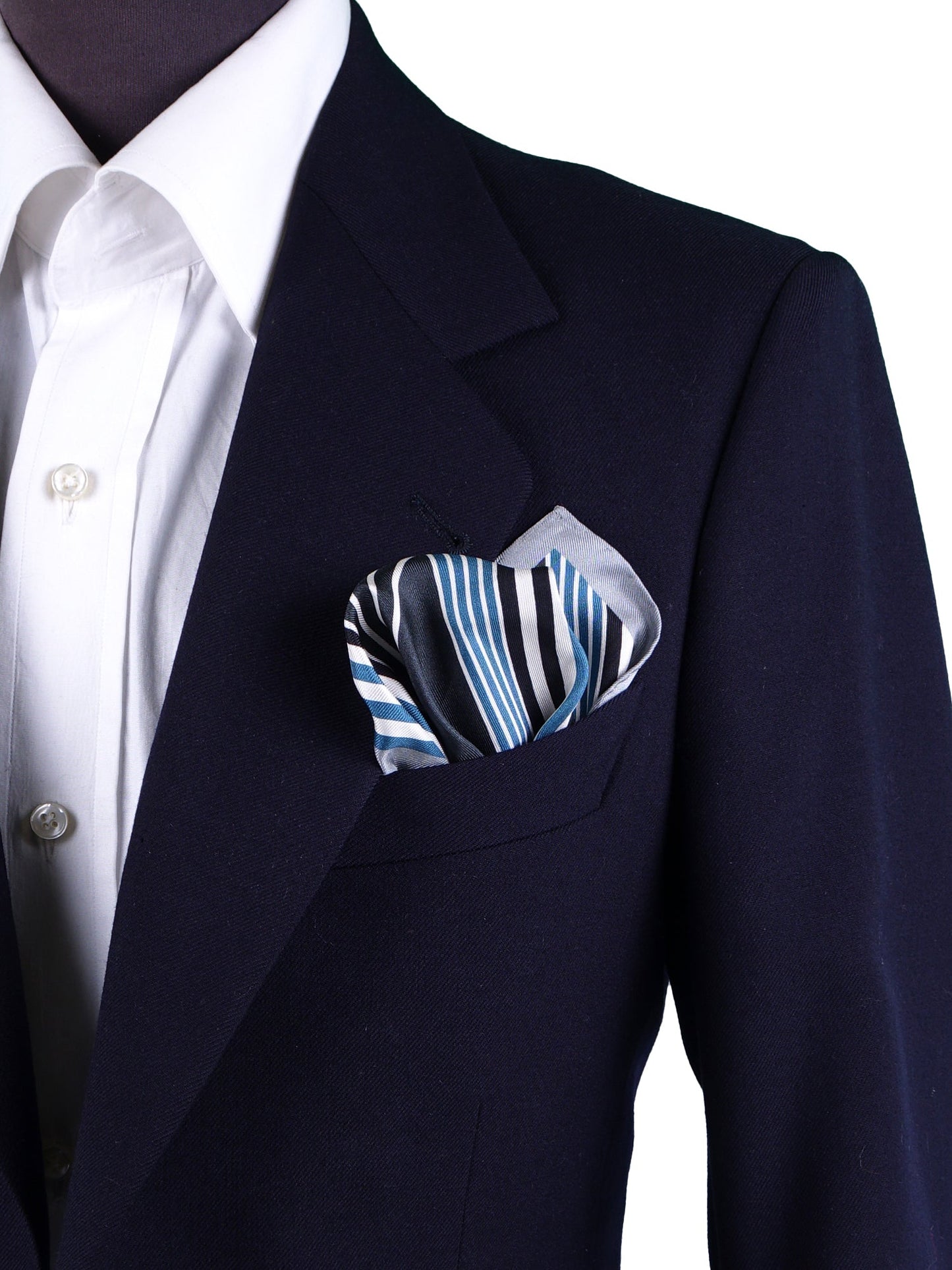 Gray Pocket Square in Pure Printed Silk HOLLY