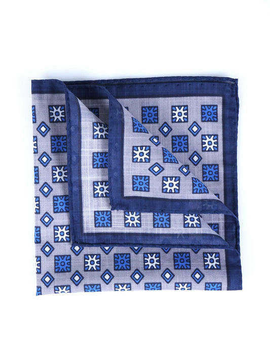 Gray Cotton Pocket Square ANTONI