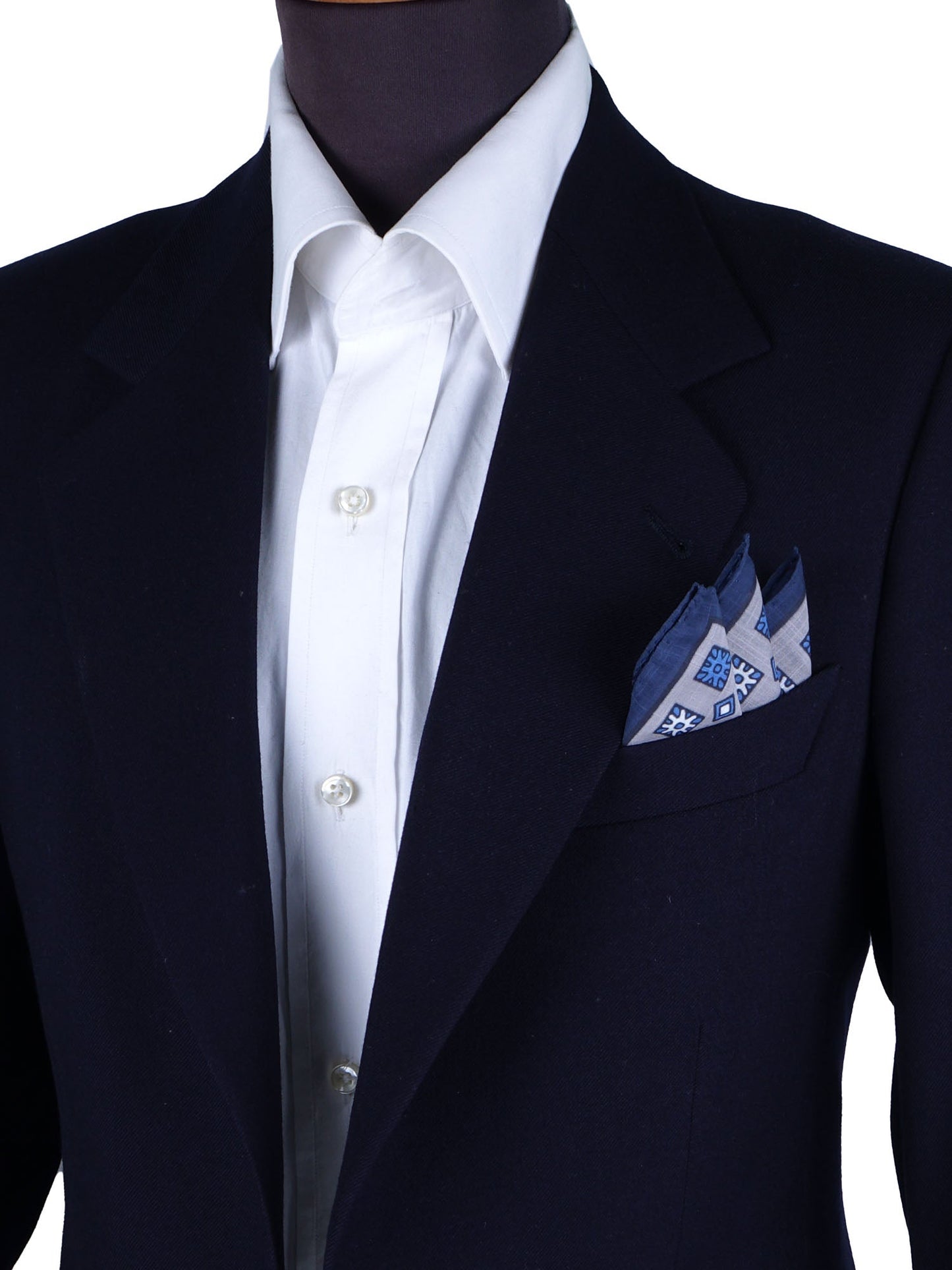 Gray Cotton Pocket Square ANTONI
