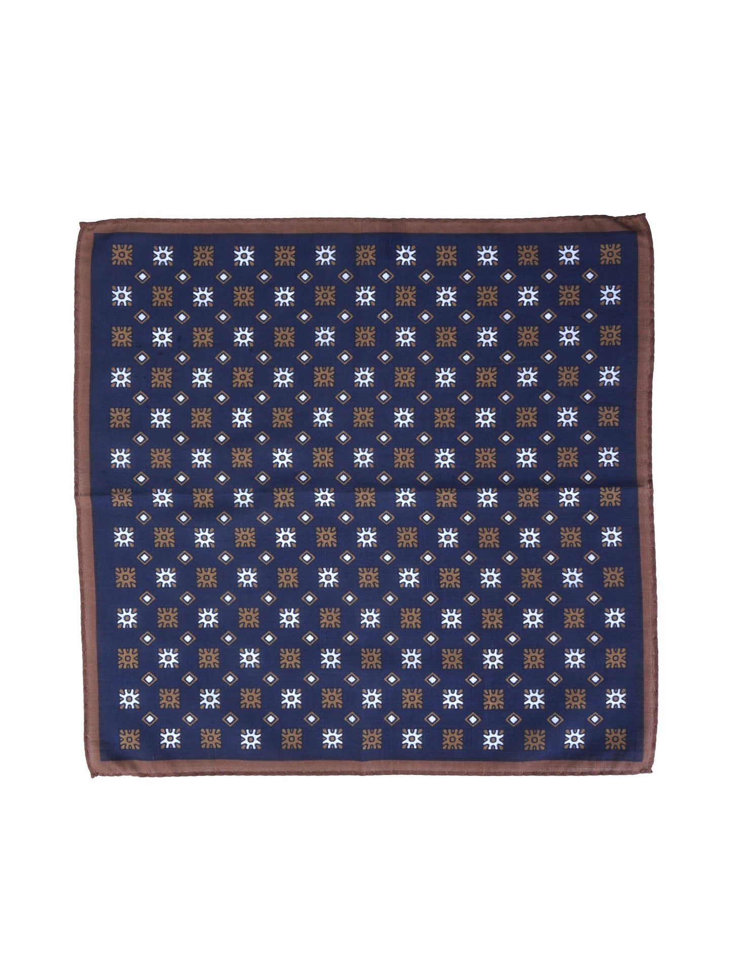 Dark Blue Cotton Pocket Square ANTONI