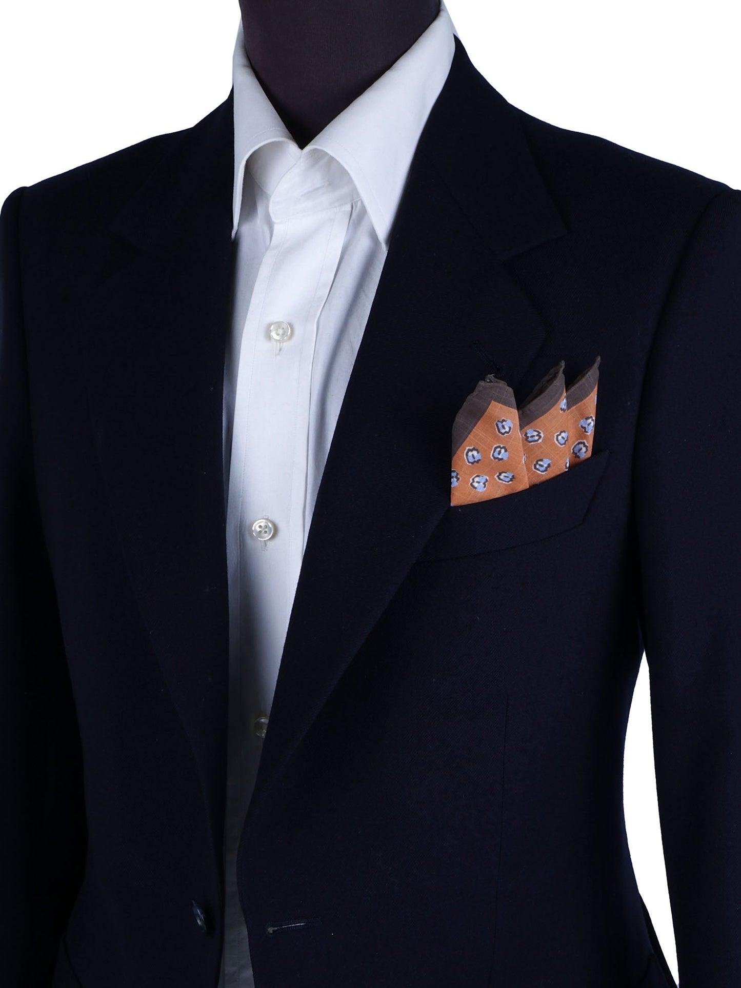 Orange Cotton Pocket Square DANIEL