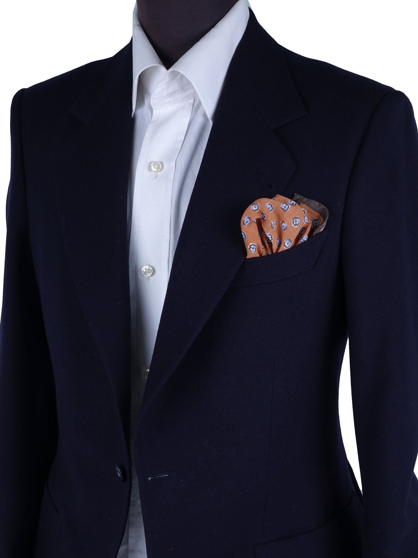 Orange Cotton Pocket Square DANIEL