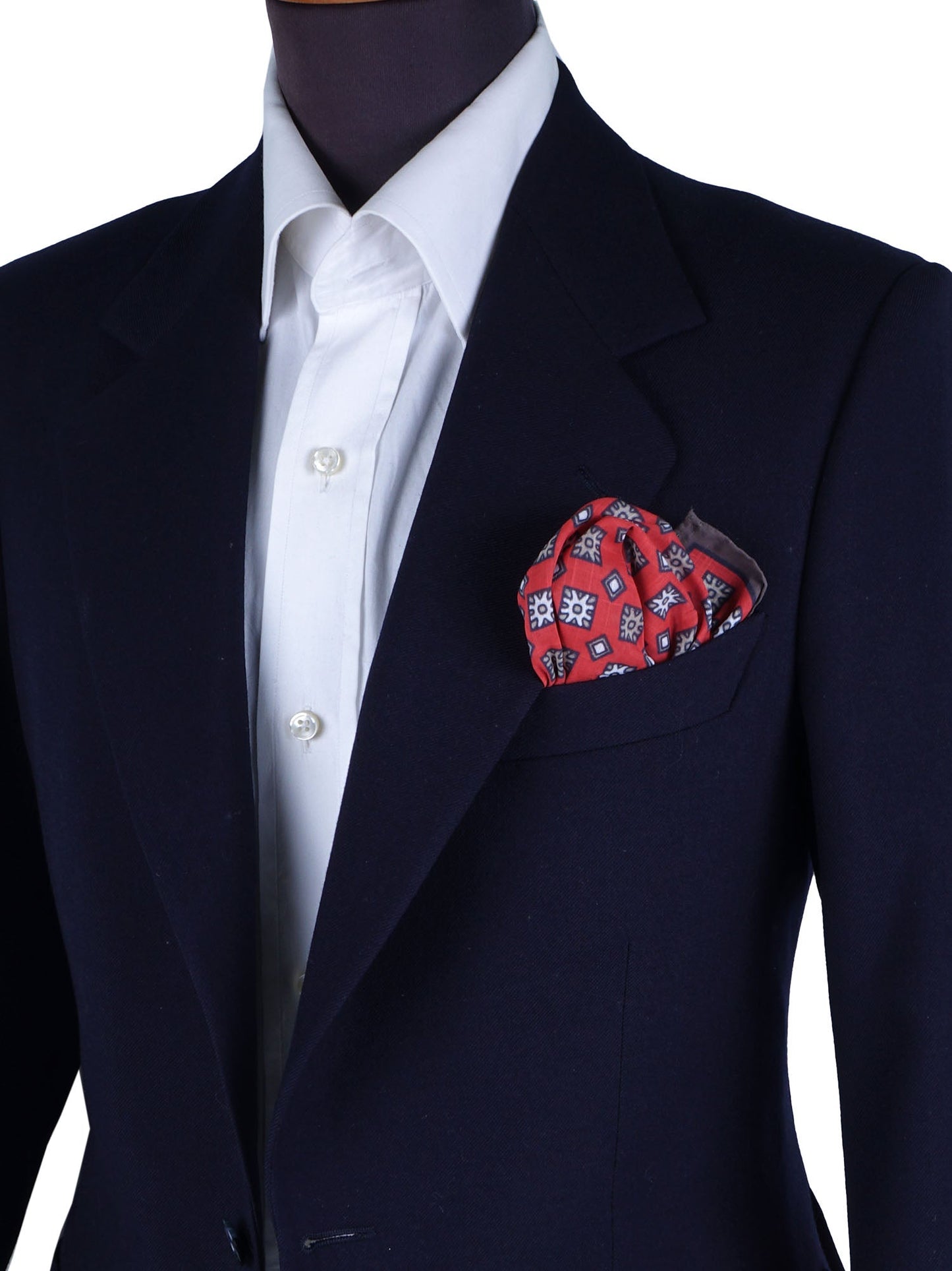 Red Cotton Pocket Square ANTONI