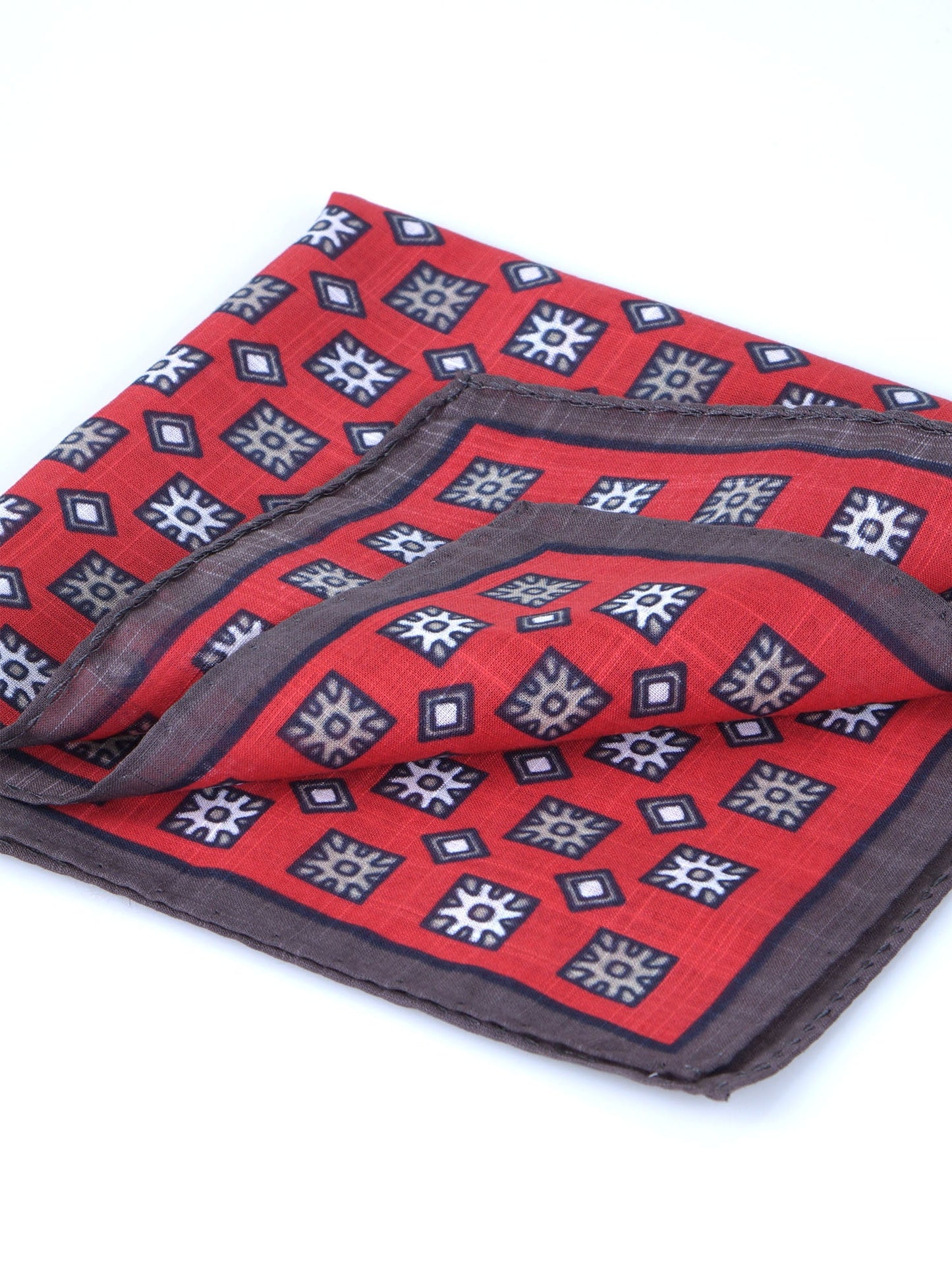Red Cotton Pocket Square ANTONI