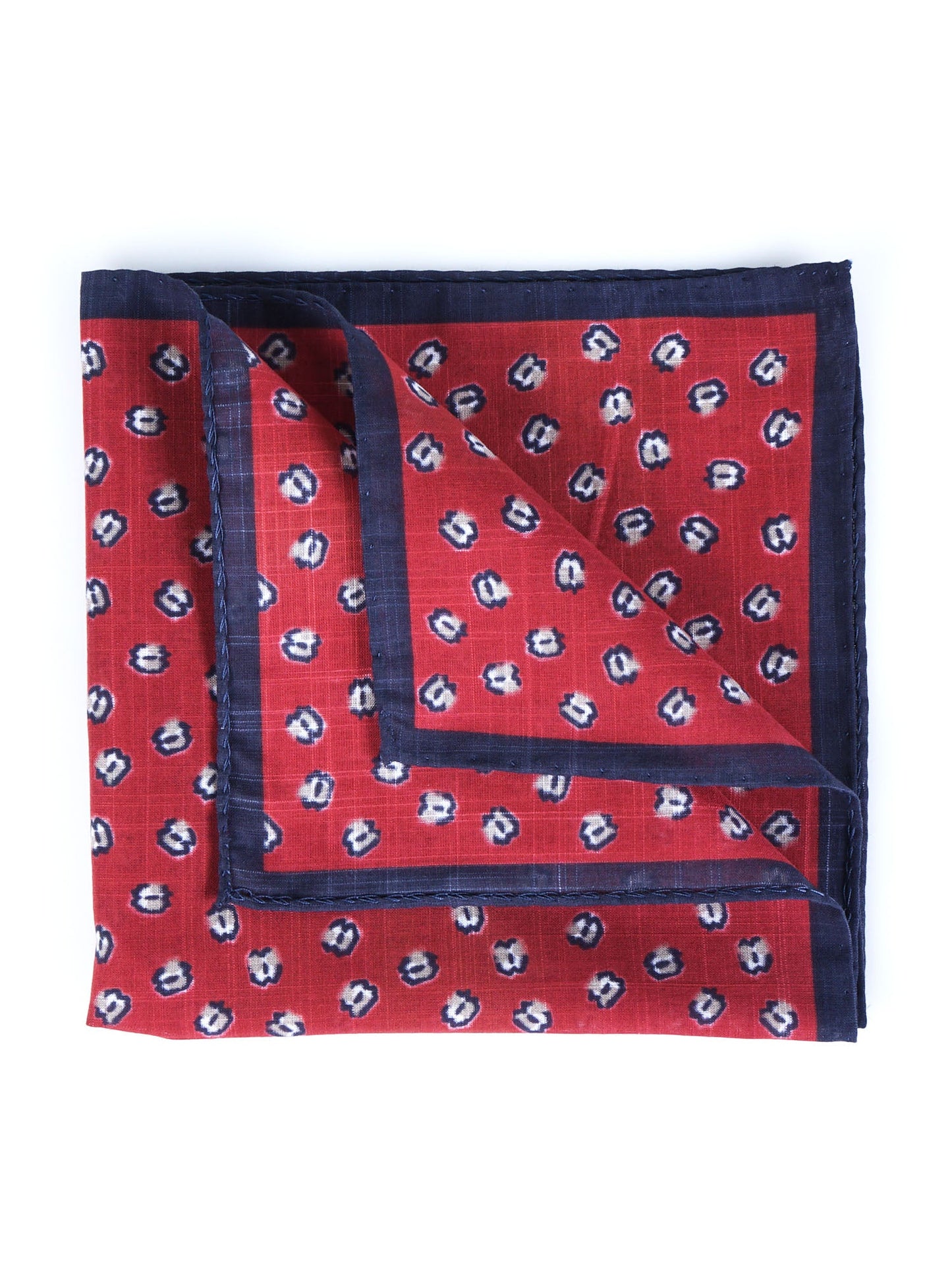 Red Cotton Pocket Square DANIEL