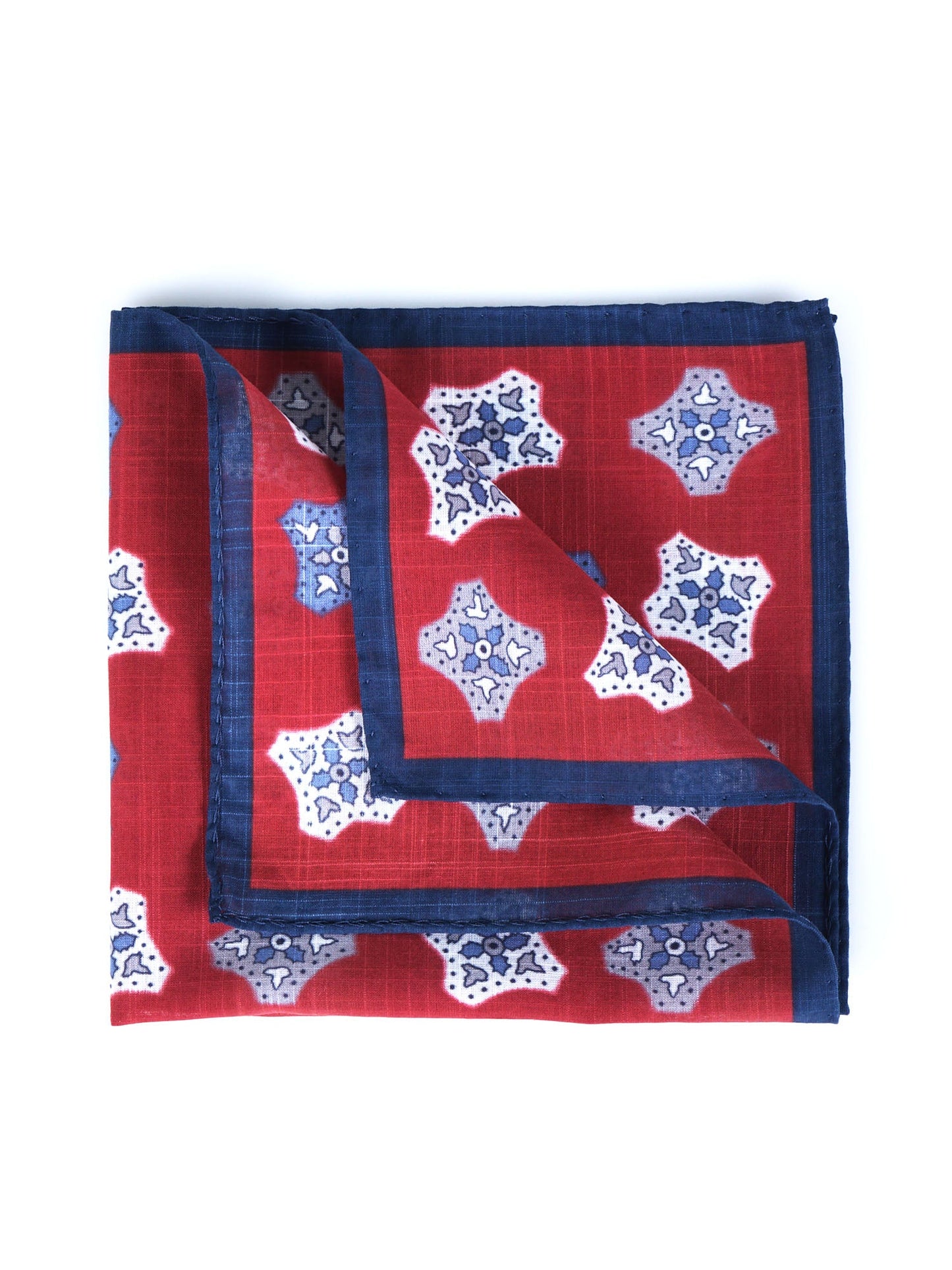 Red Cotton Pocket Square GIANGY