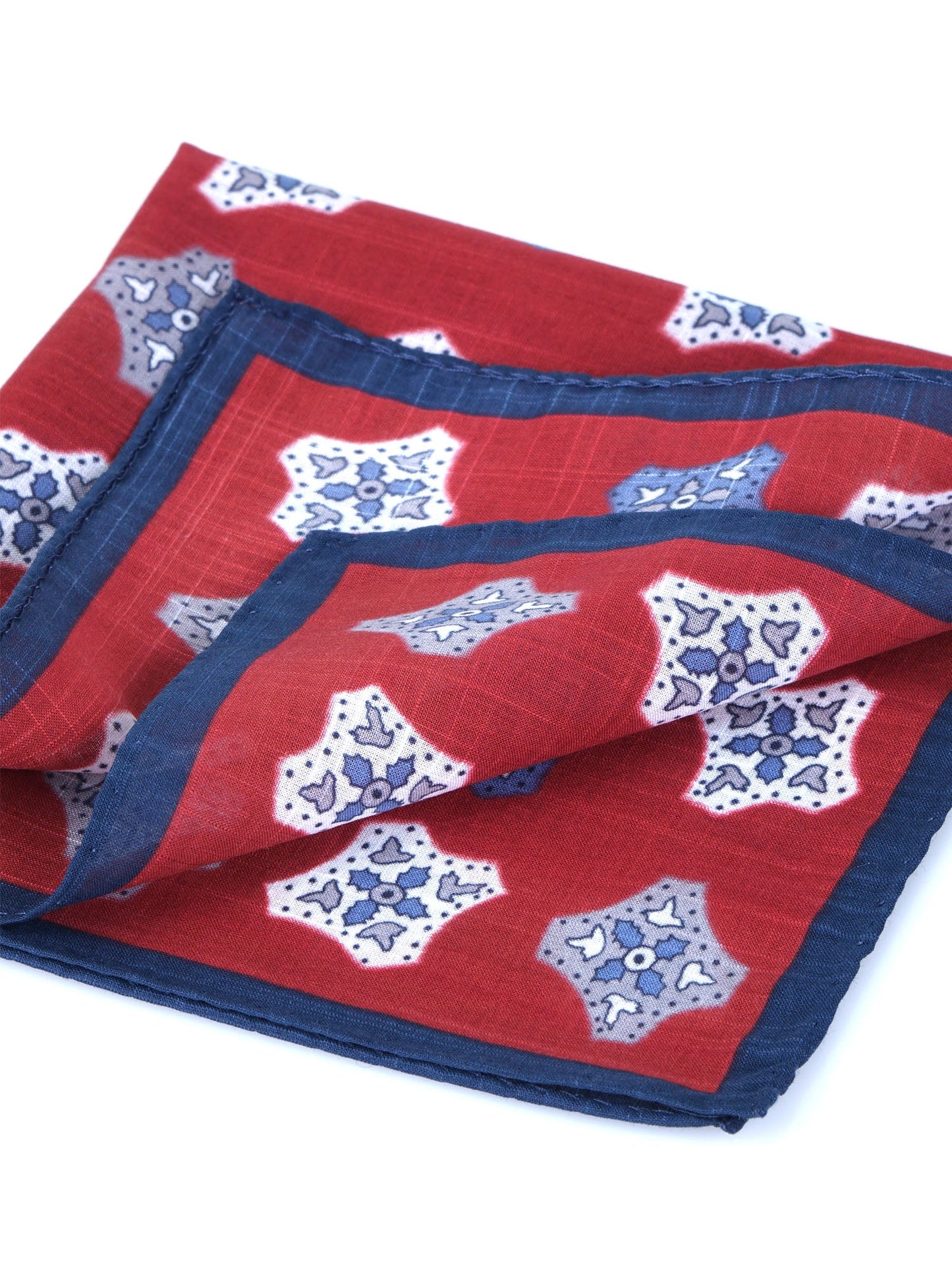 Red Cotton Pocket Square GIANGY