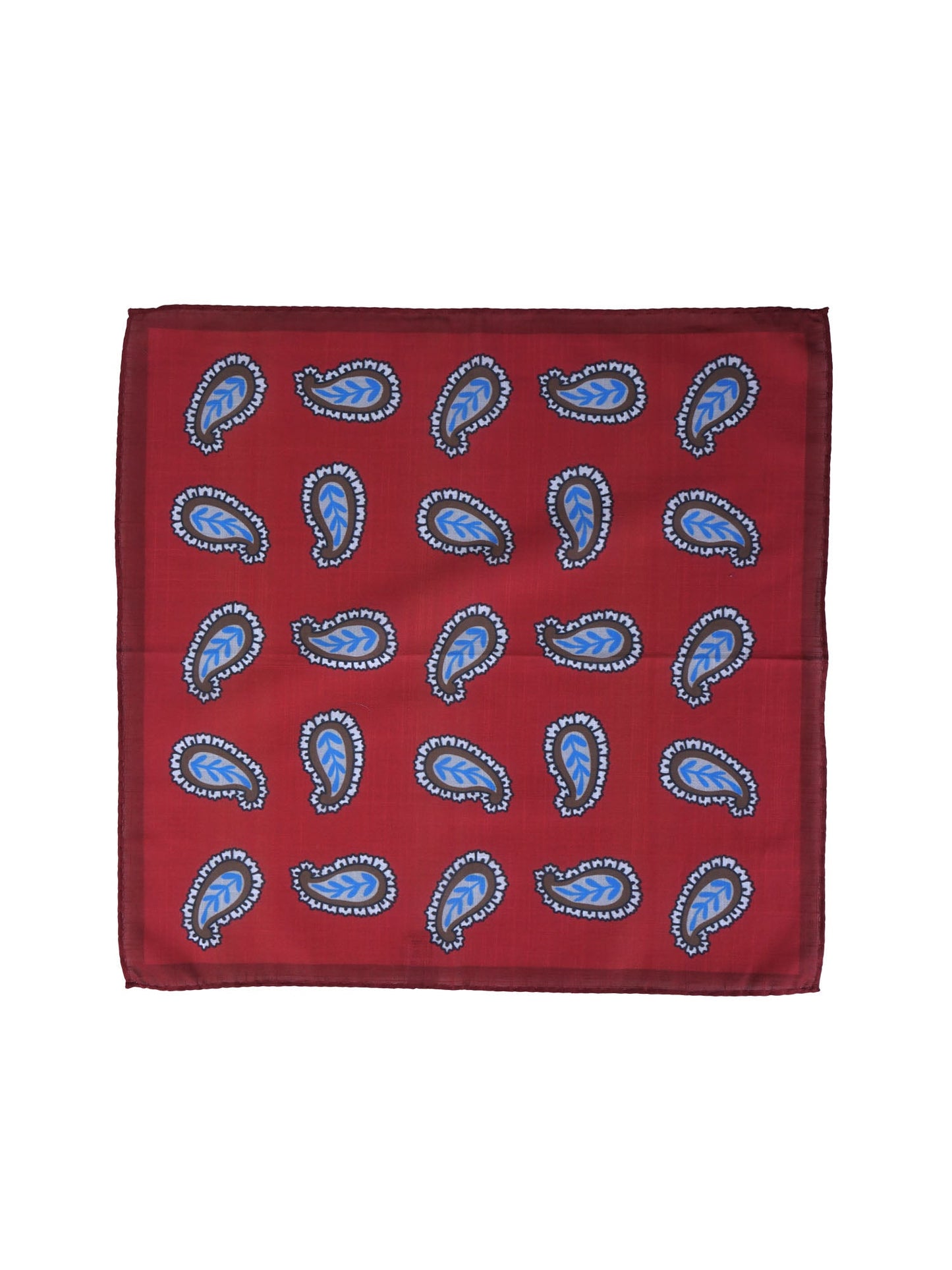Red Cotton Pocket Square MESSY
