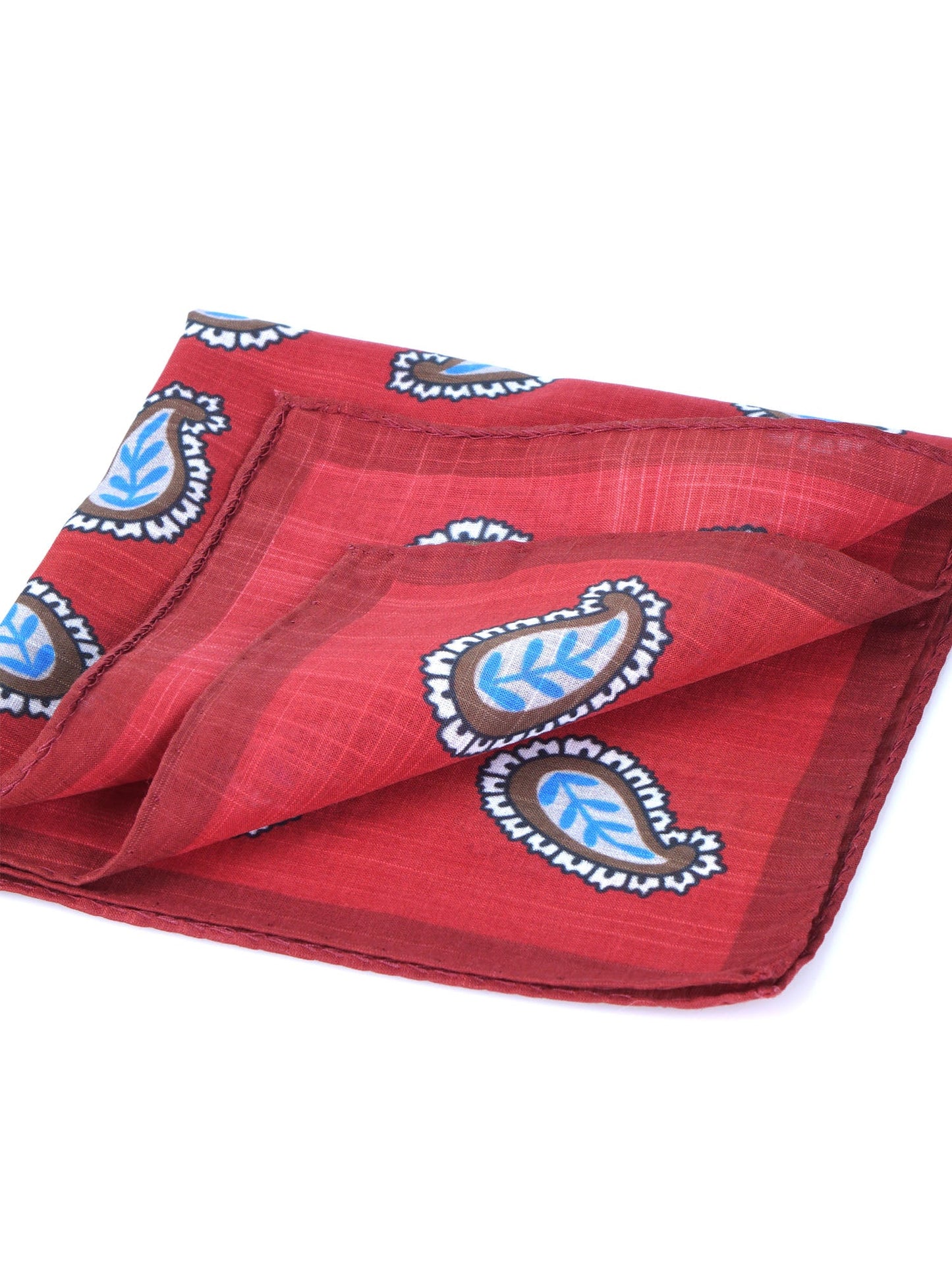 Red Cotton Pocket Square MESSY