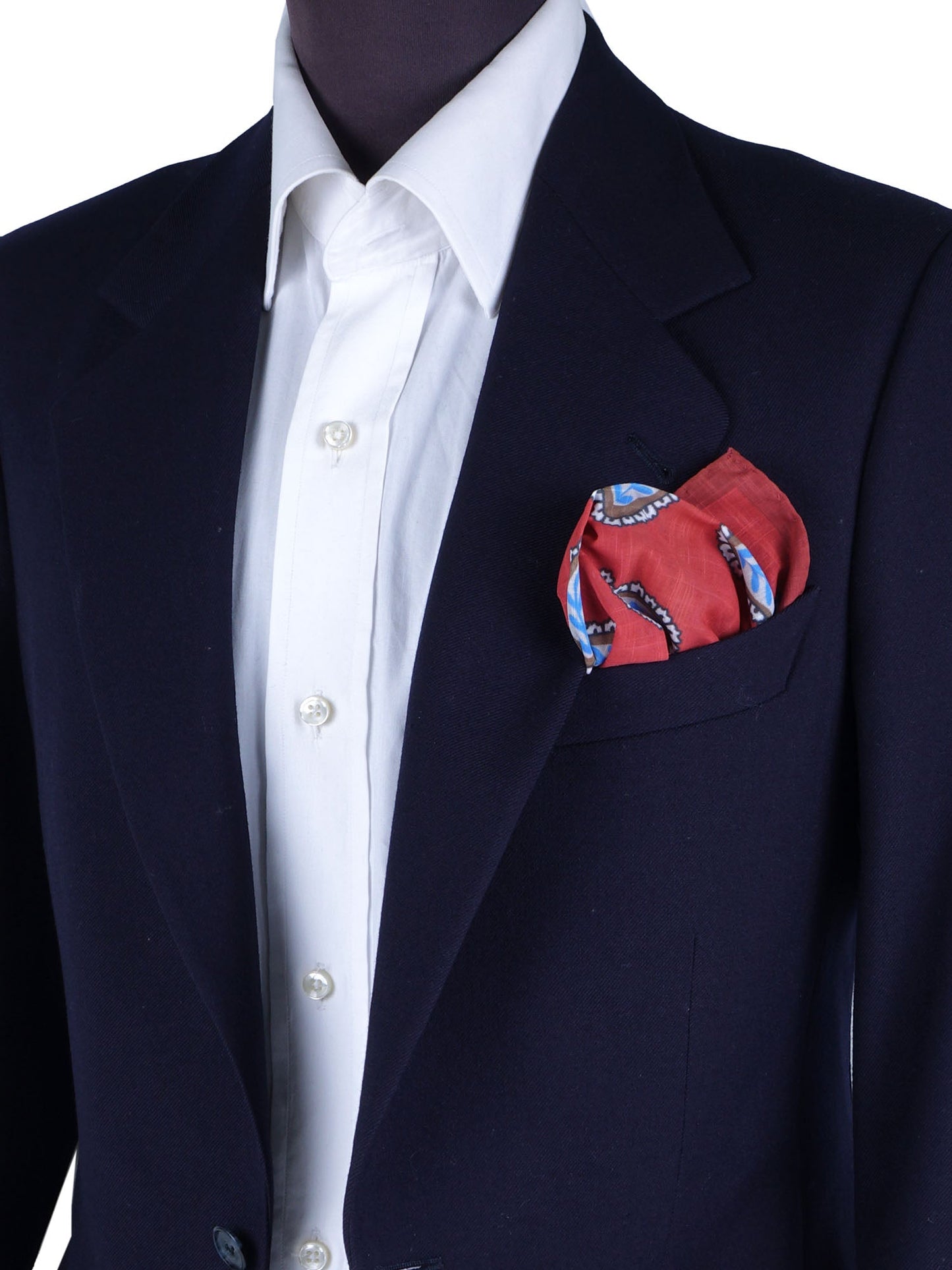Red Cotton Pocket Square MESSY