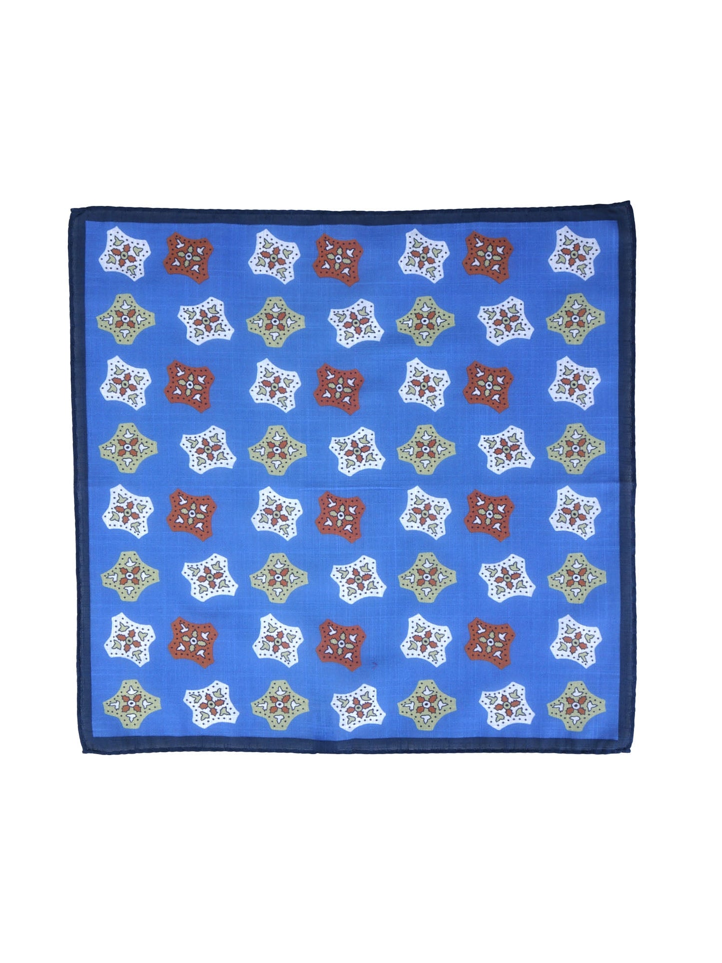 Light Blue Cotton Pocket Square GIANGY