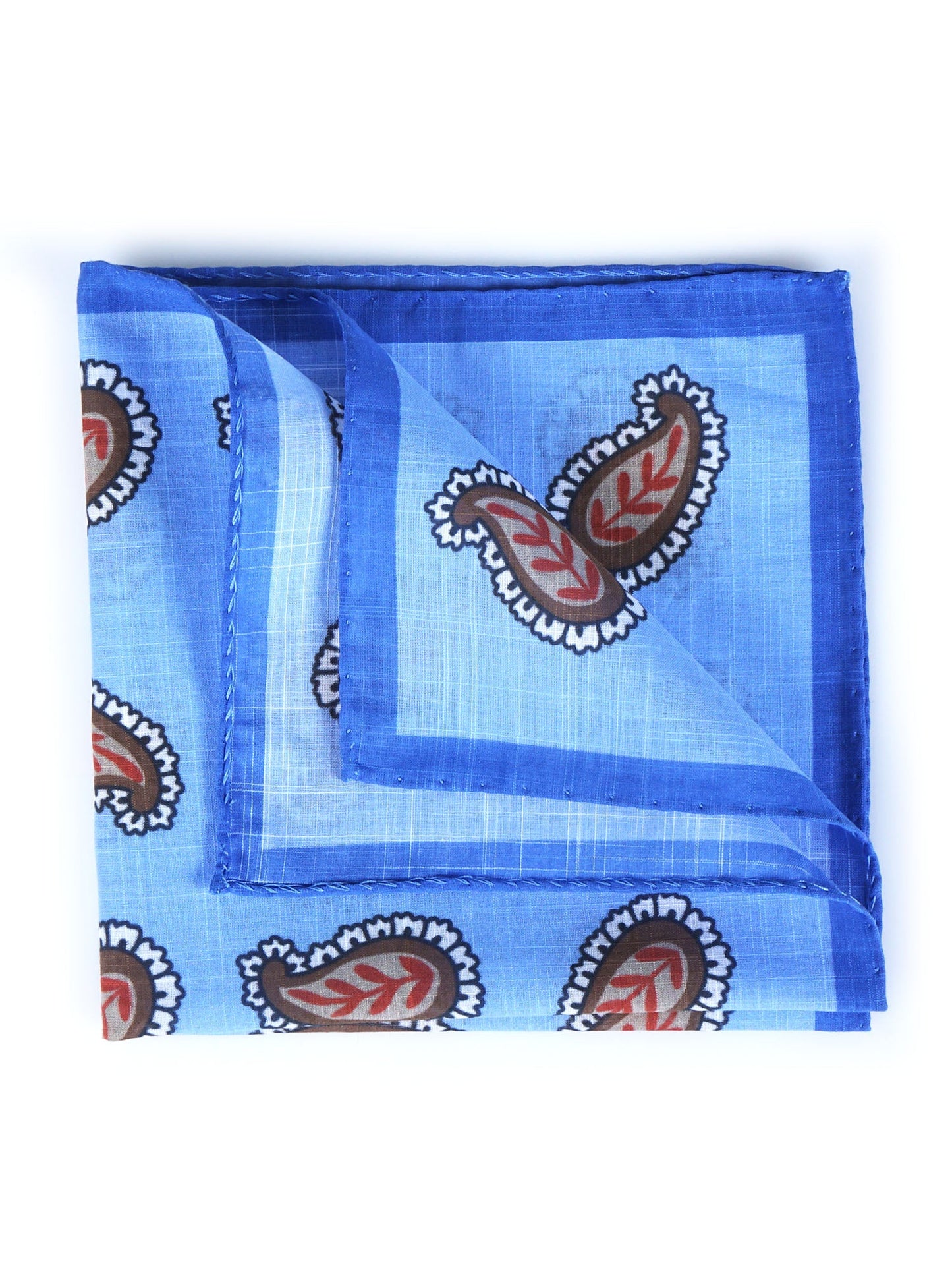 Sky Blue Cotton Pocket Square MESSY
