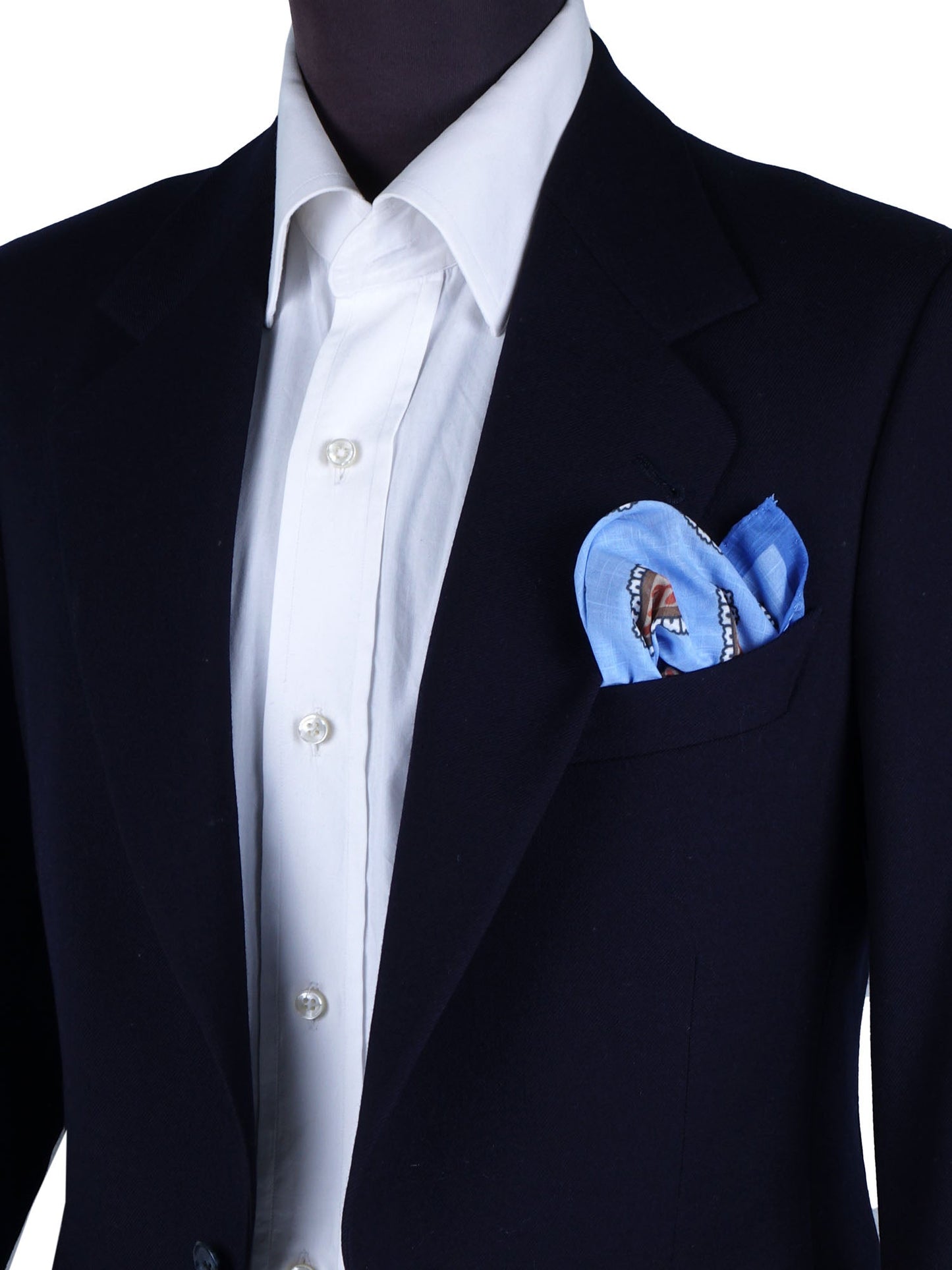 Sky Blue Cotton Pocket Square MESSY