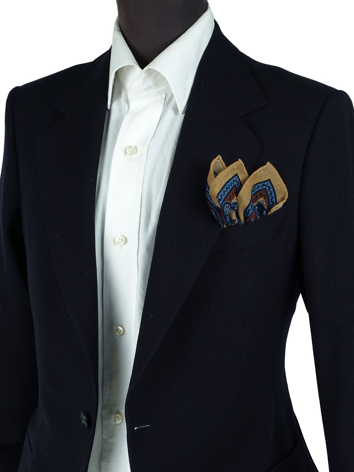 Beige Wool and Cashmere Pocket Square PABLITO