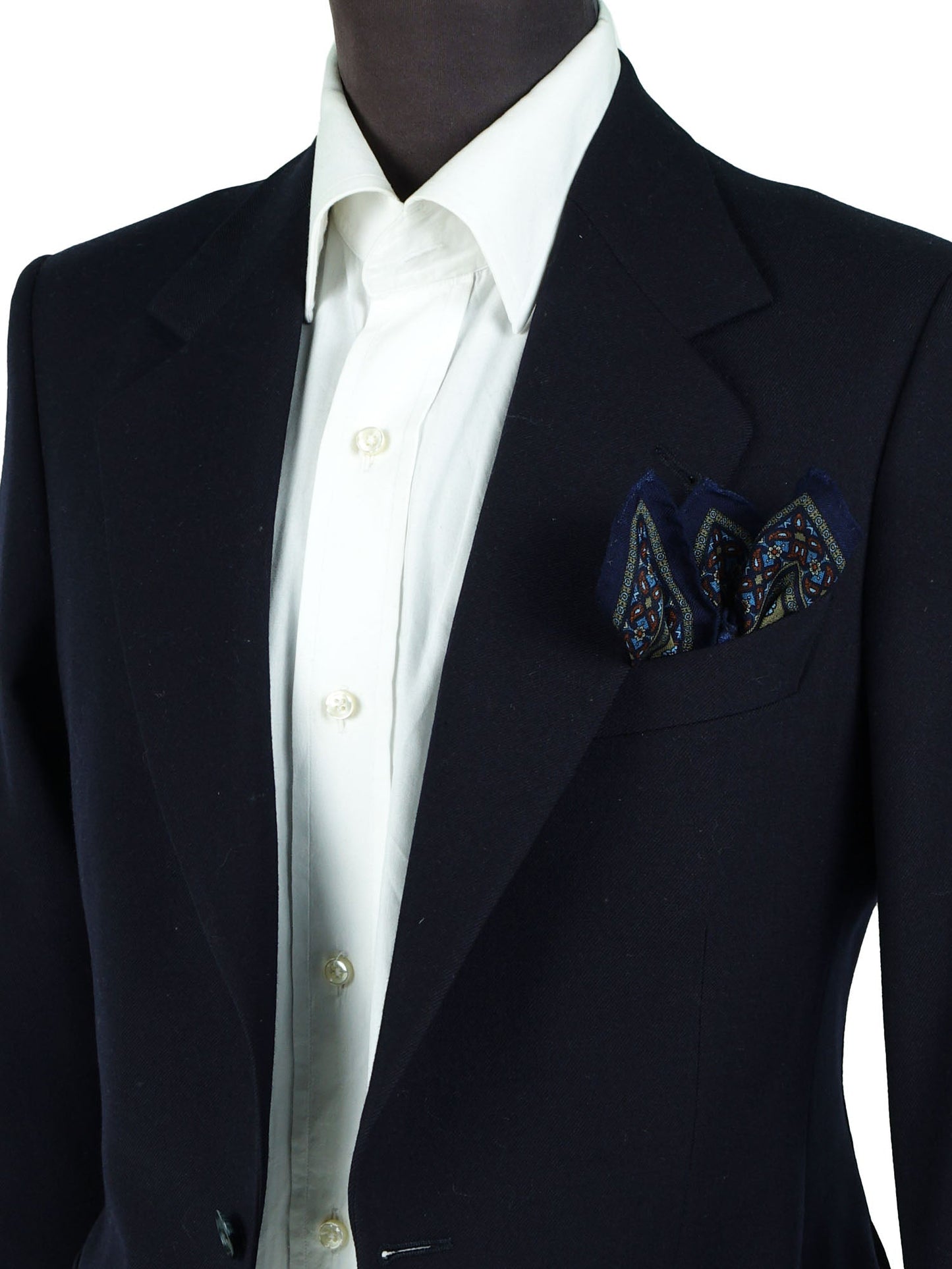 Green Wool and Cashmere Pocket Square NICOLA