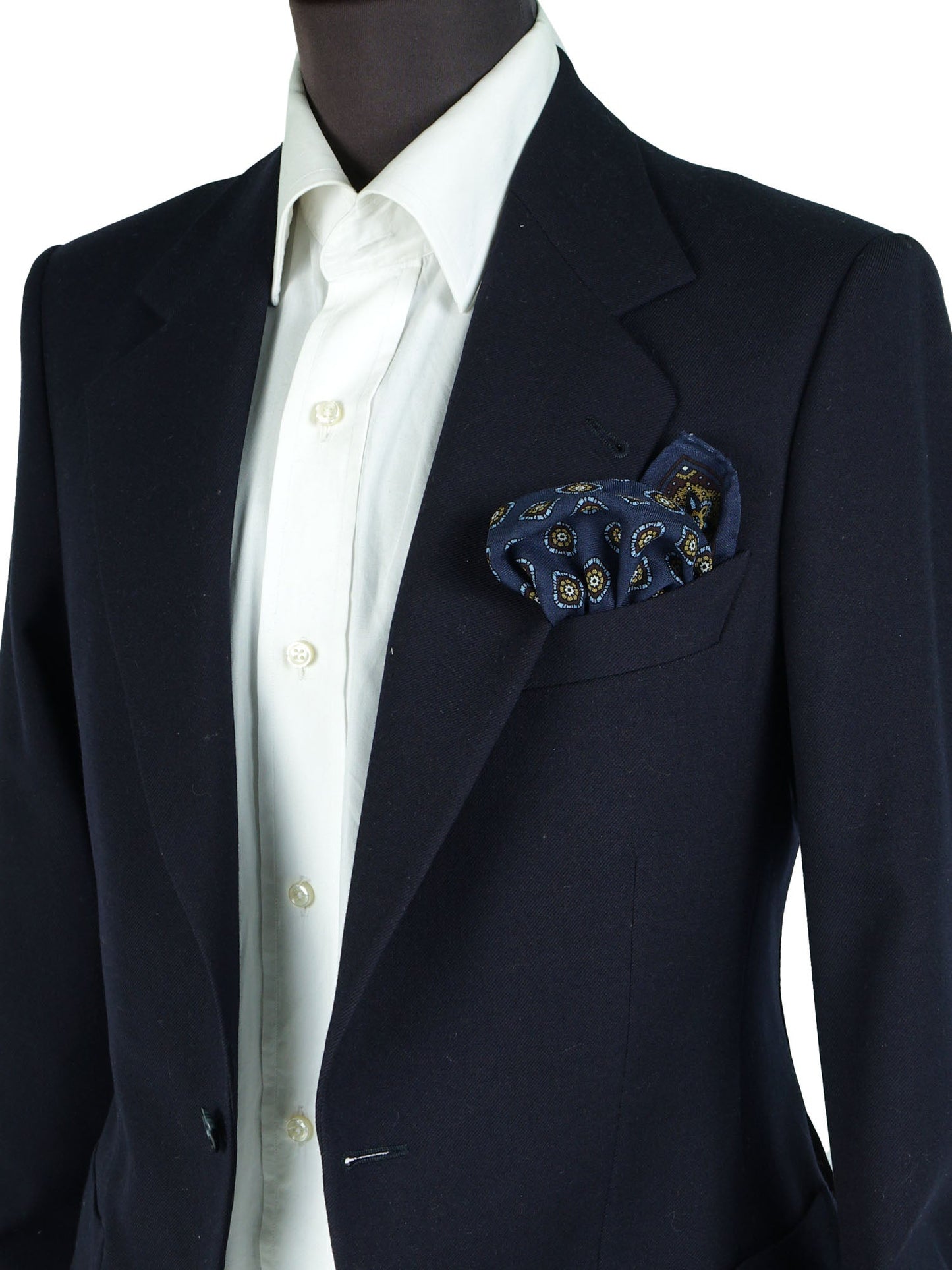 Purple Pocket Square in Wool and Cashmere SAMBA