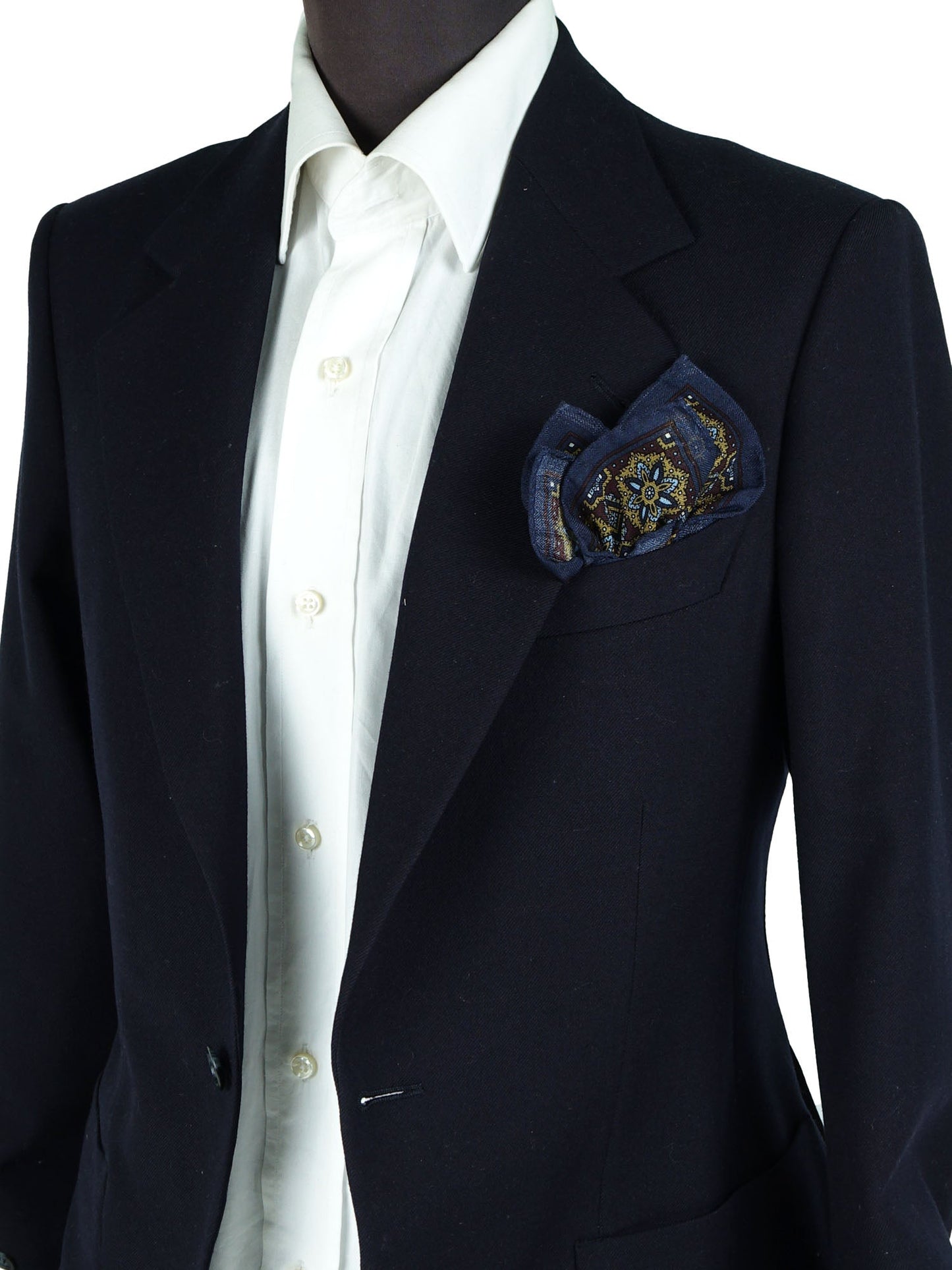 Purple Pocket Square in Wool and Cashmere SAMBA