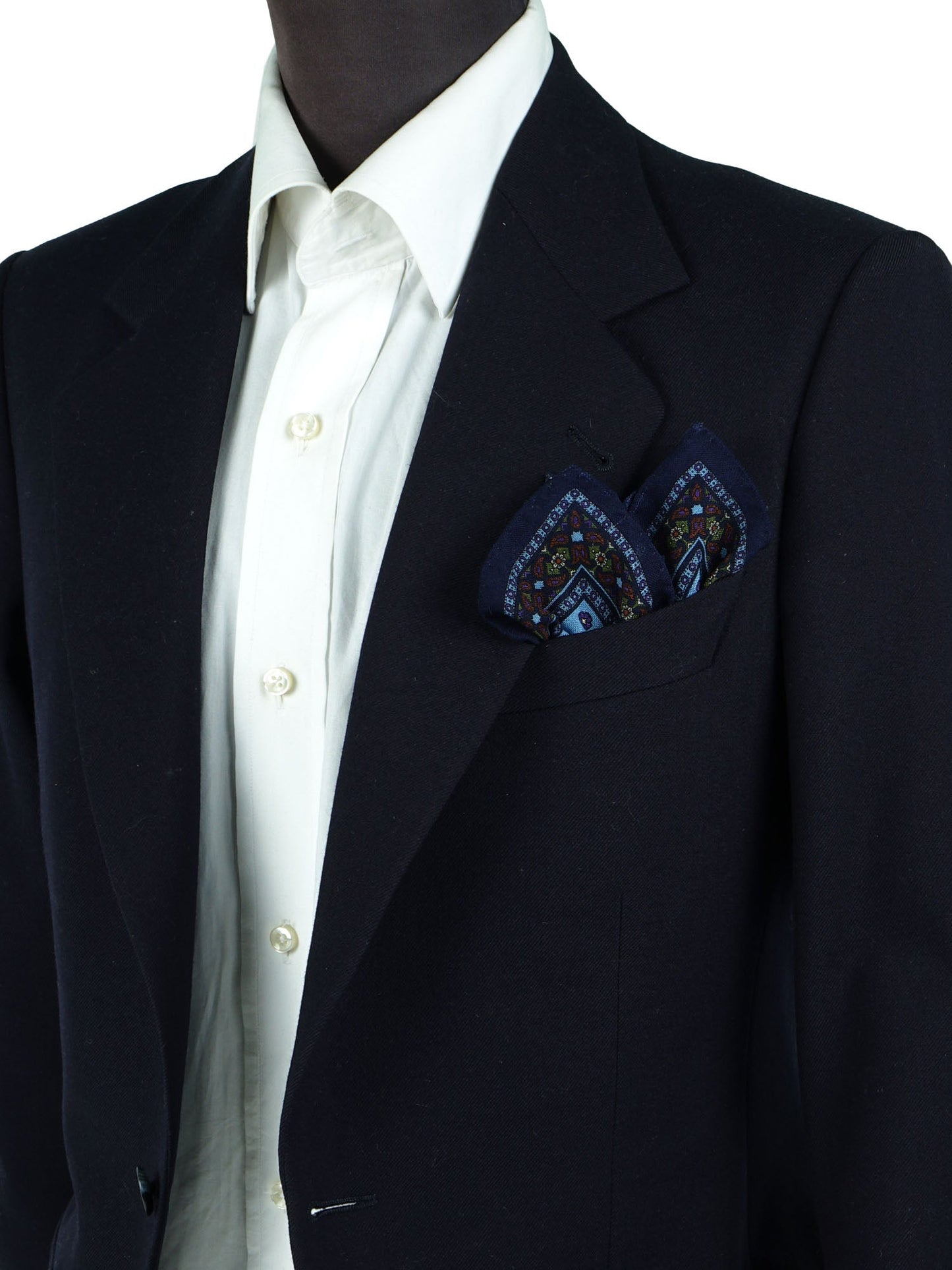 Light Blue Pocket Square in Wool and Cashmere NICOLA