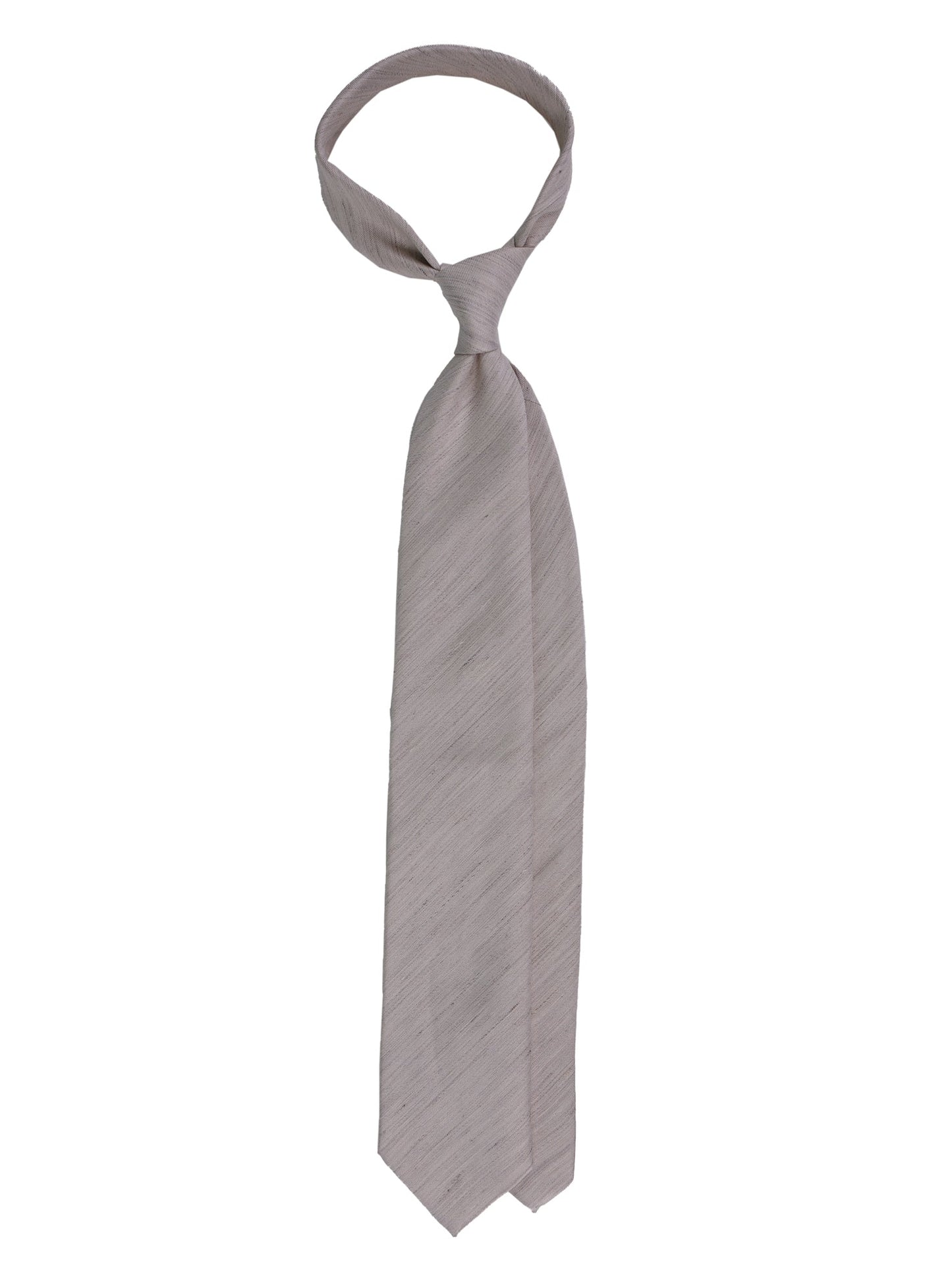 3 folds tie POTTS silk\linen beige