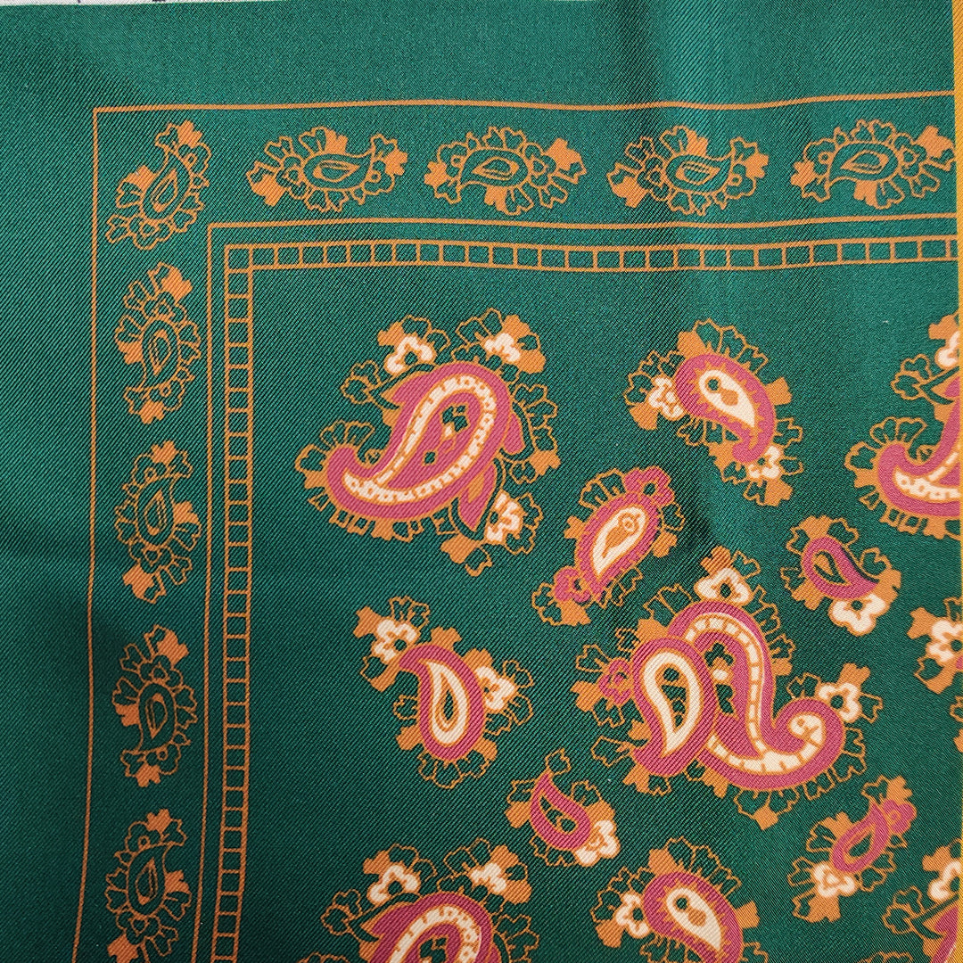 Fazzoletto da taschino CACHEMIRE in seta twill stampata