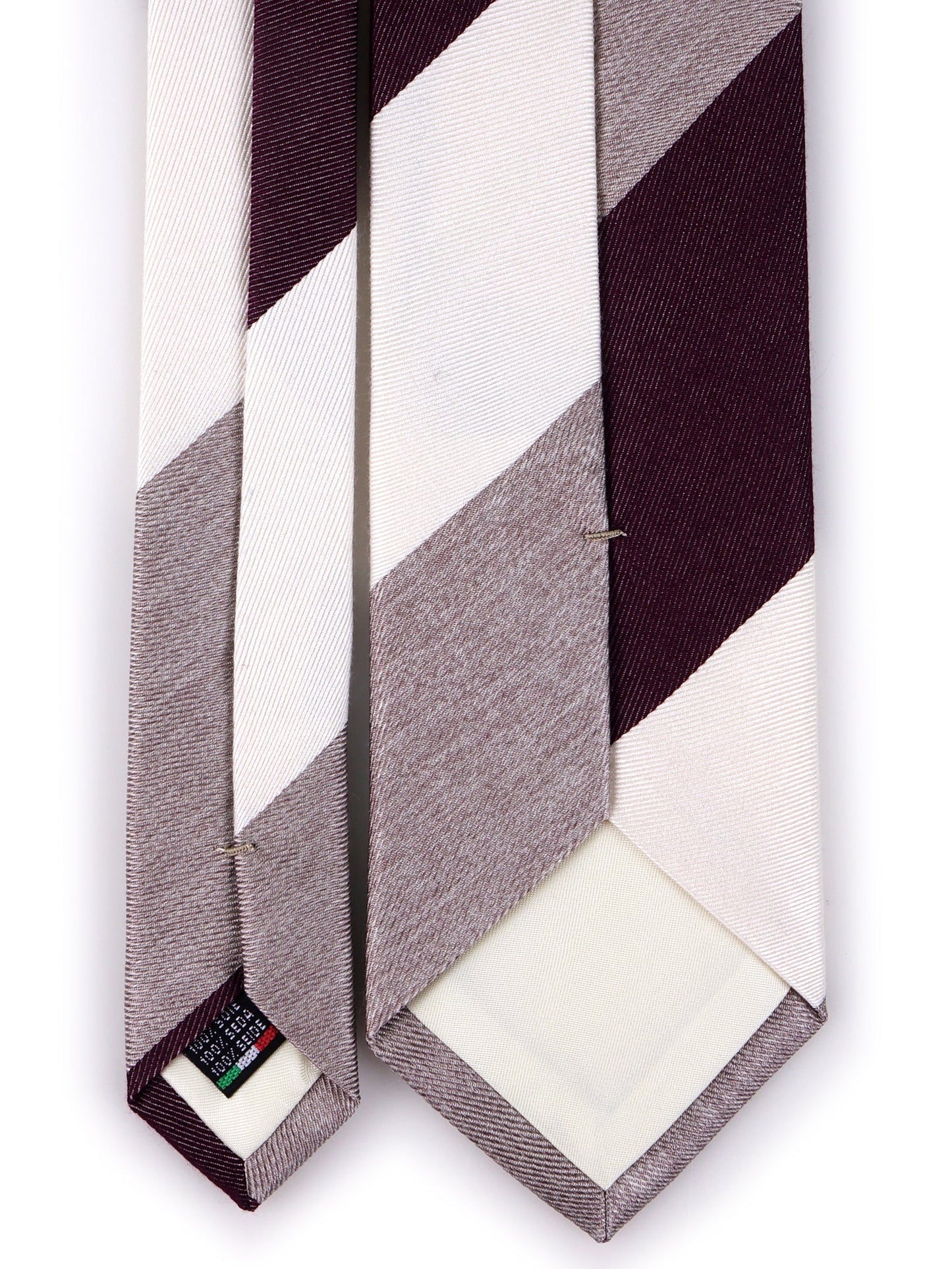 ROCKY 3-fold tie in Bordeaux jacquard silk