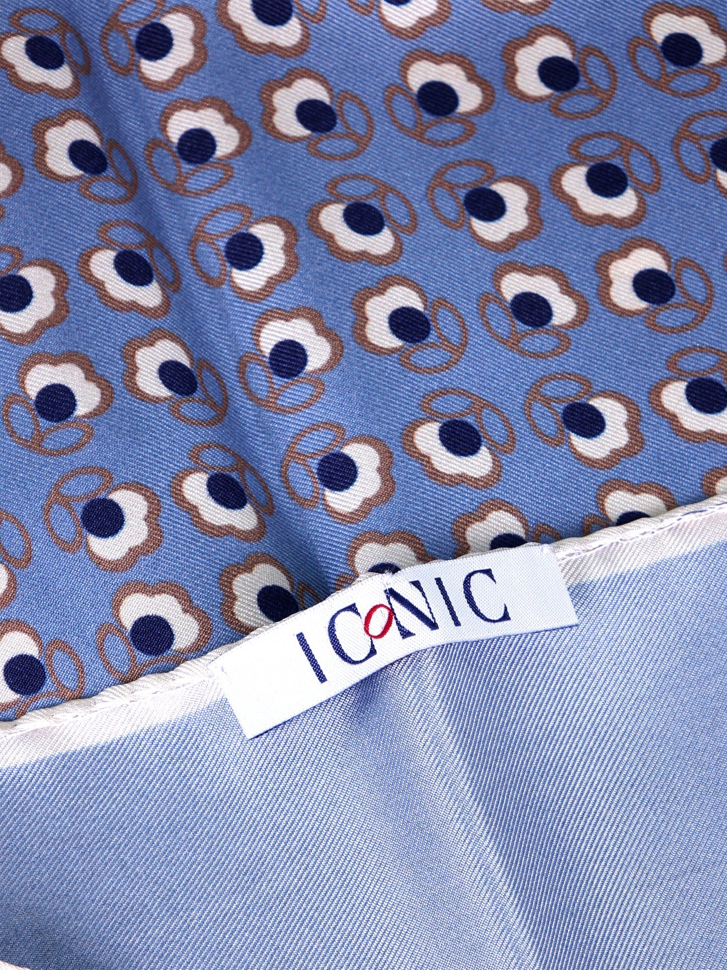 SAME light blue printed silk foulard