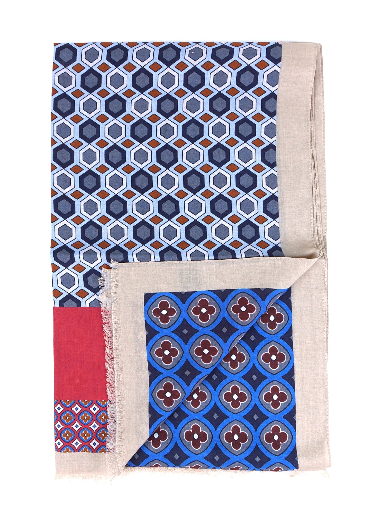 Beige Cotton/Modal Scarf LUDICA