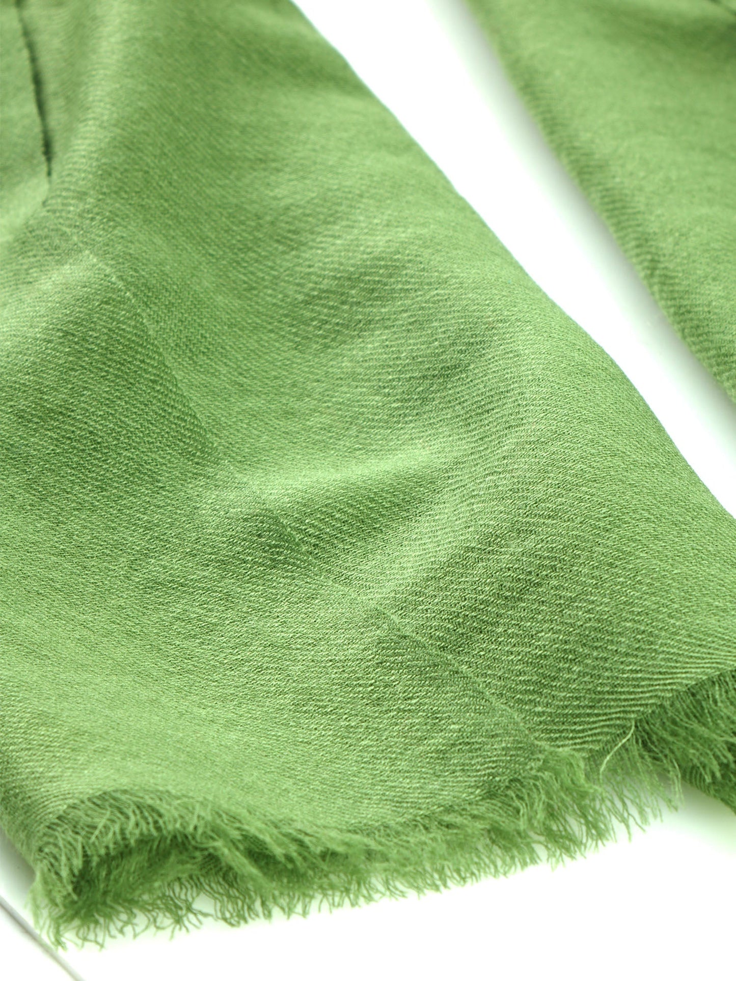 Green Wool and Cashmere Shawl DIXXIE
