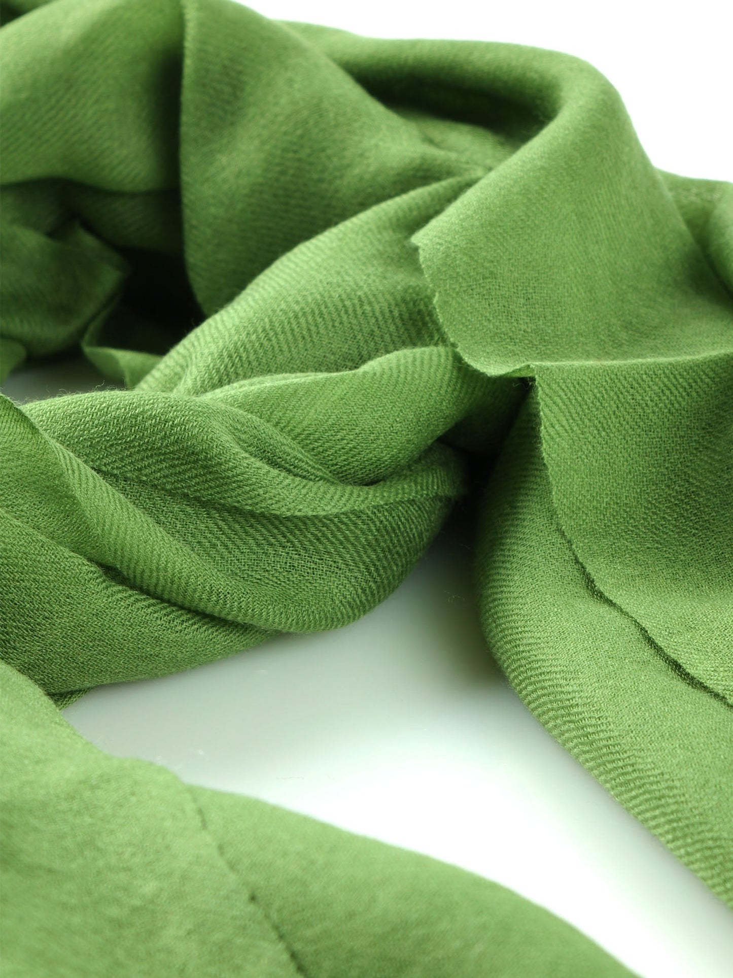 Green Wool and Cashmere Shawl DIXXIE