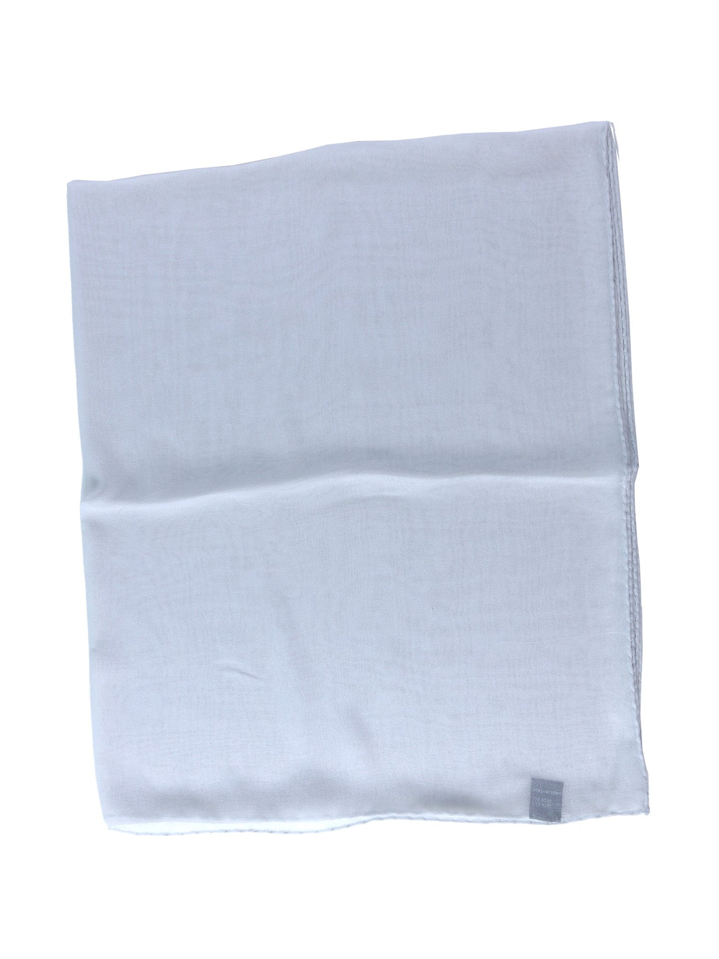 Light Grey Georgette Silk Scarf PERLA