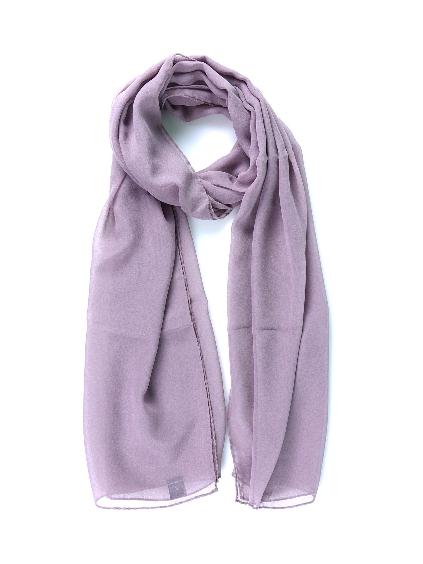 Antique pink pure silk georgette scarf PERLA