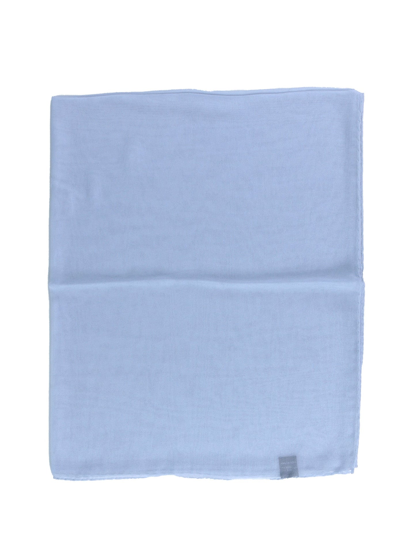 Light blue silk georgette scarf PERLA