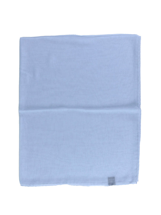 Light blue silk georgette scarf PERLA