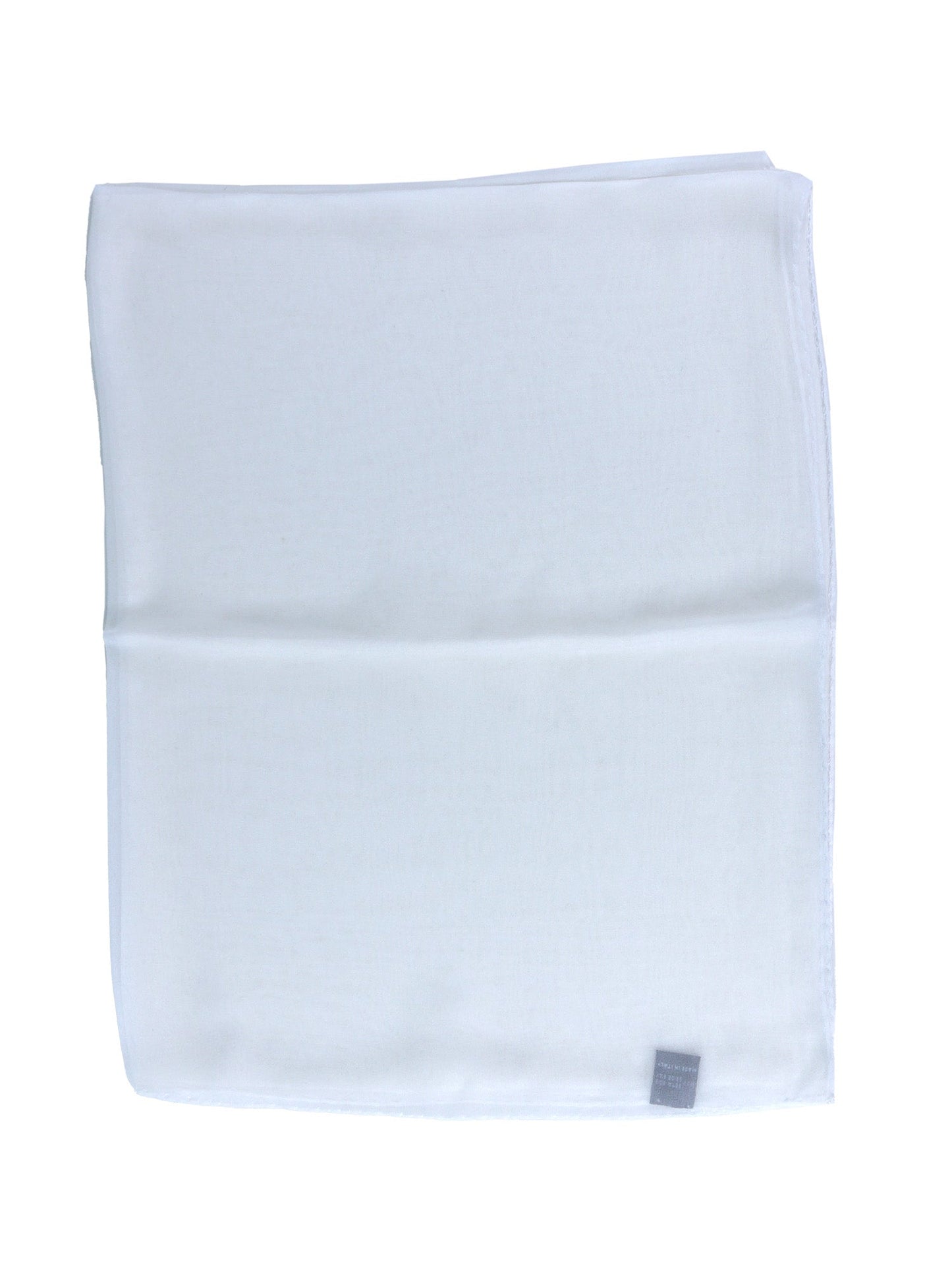 White Silk Georgette Scarf PERLA
