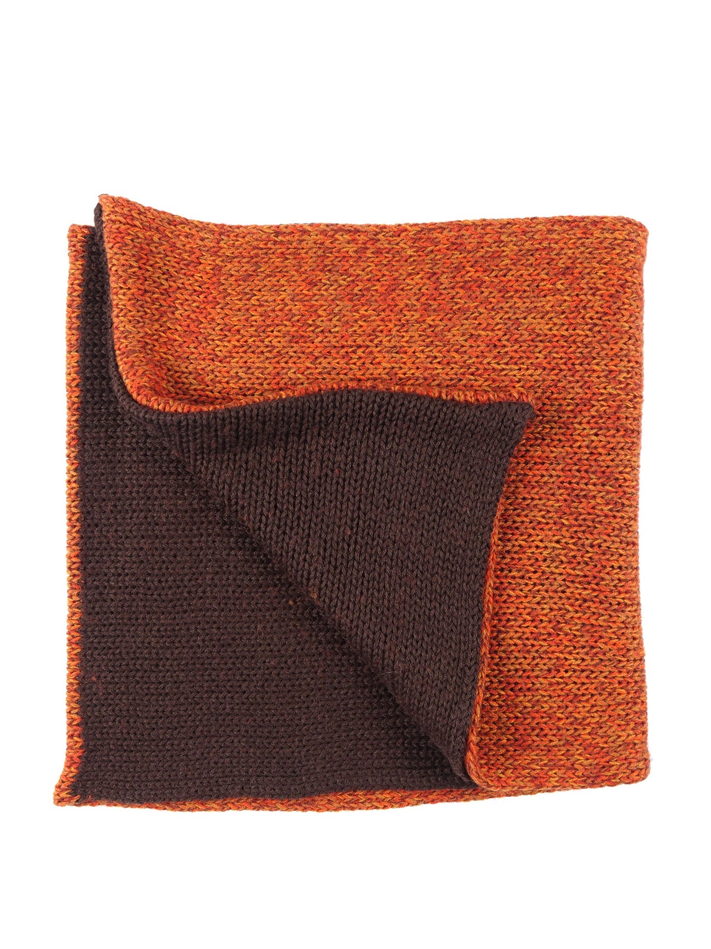 Orange Infinity Scarf in Wool/Acrylic MAGLIO