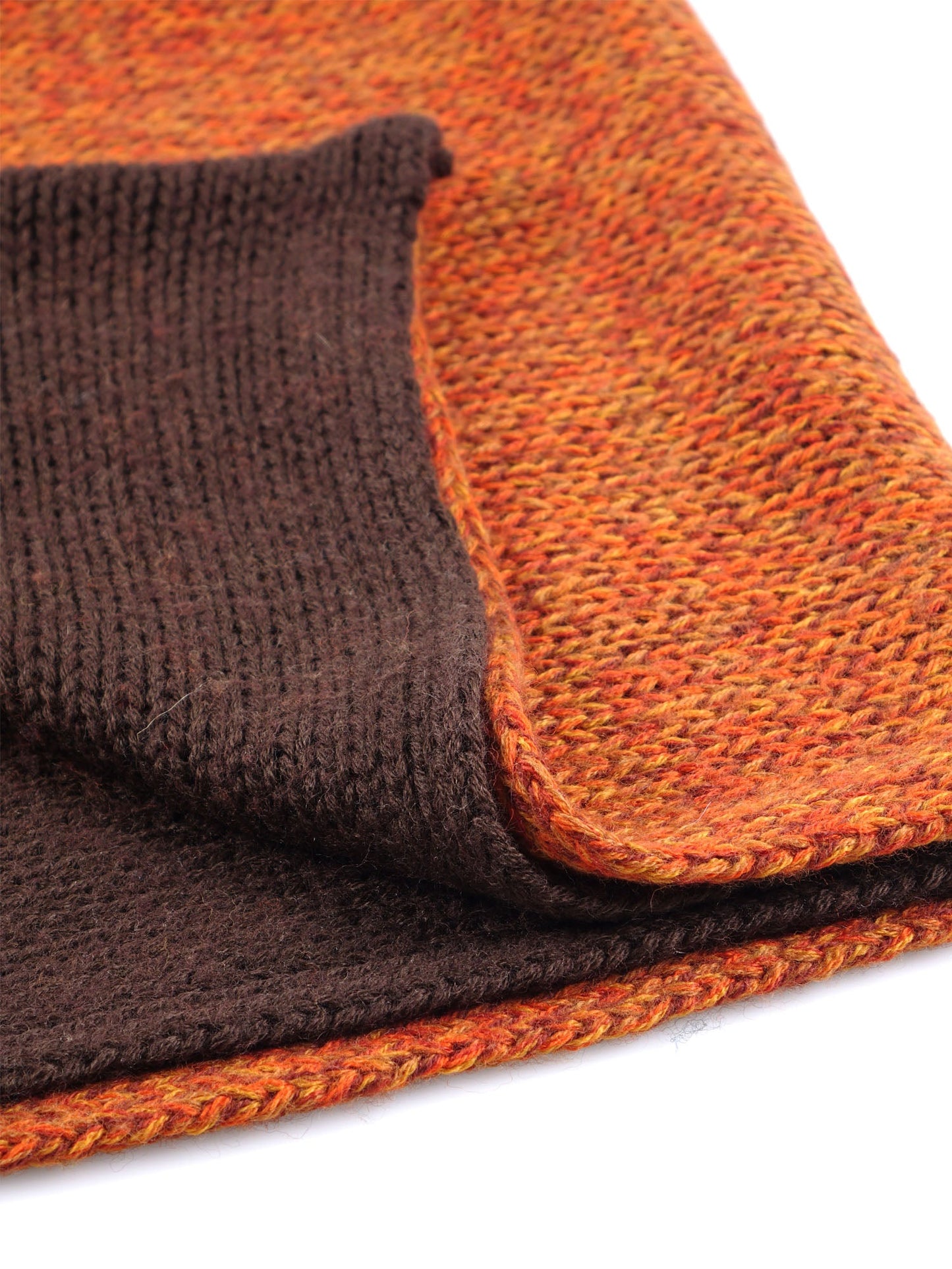 Orange Infinity Scarf in Wool/Acrylic MAGLIO