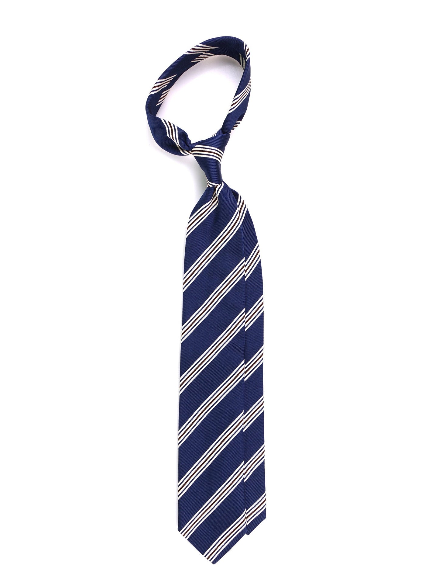 VERTUS 3-fold tie in Blue jacquard silk