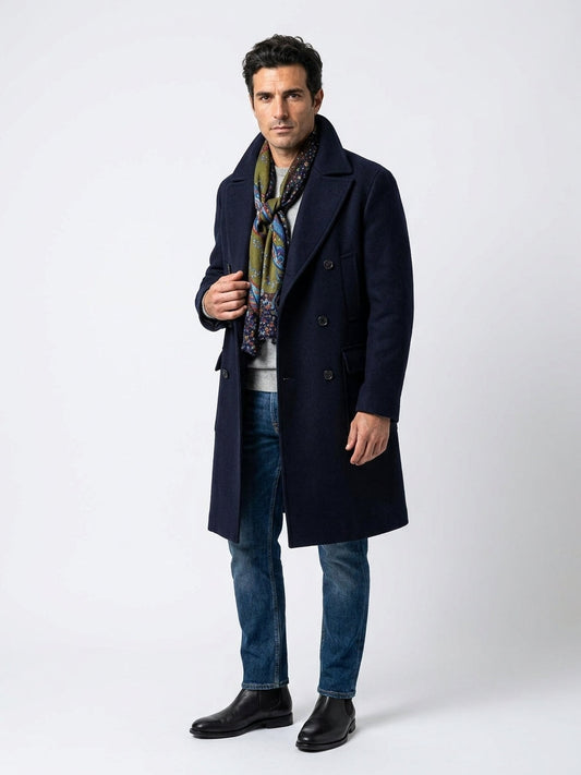Sciarpa Verde FLOREN in pura lana