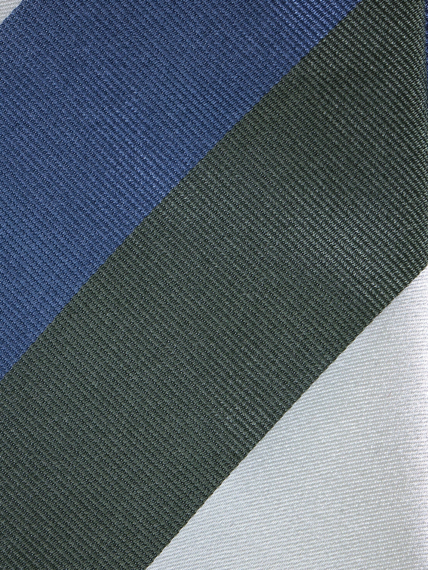 3 Fold Green Silk Woven Tie DINA